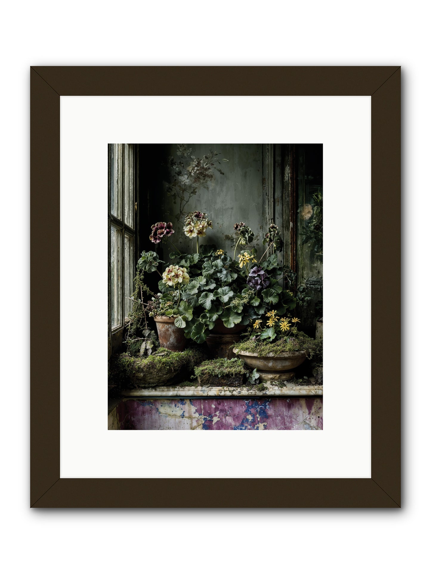 plenty becomes poetry -- Framed Print - Black 9x12