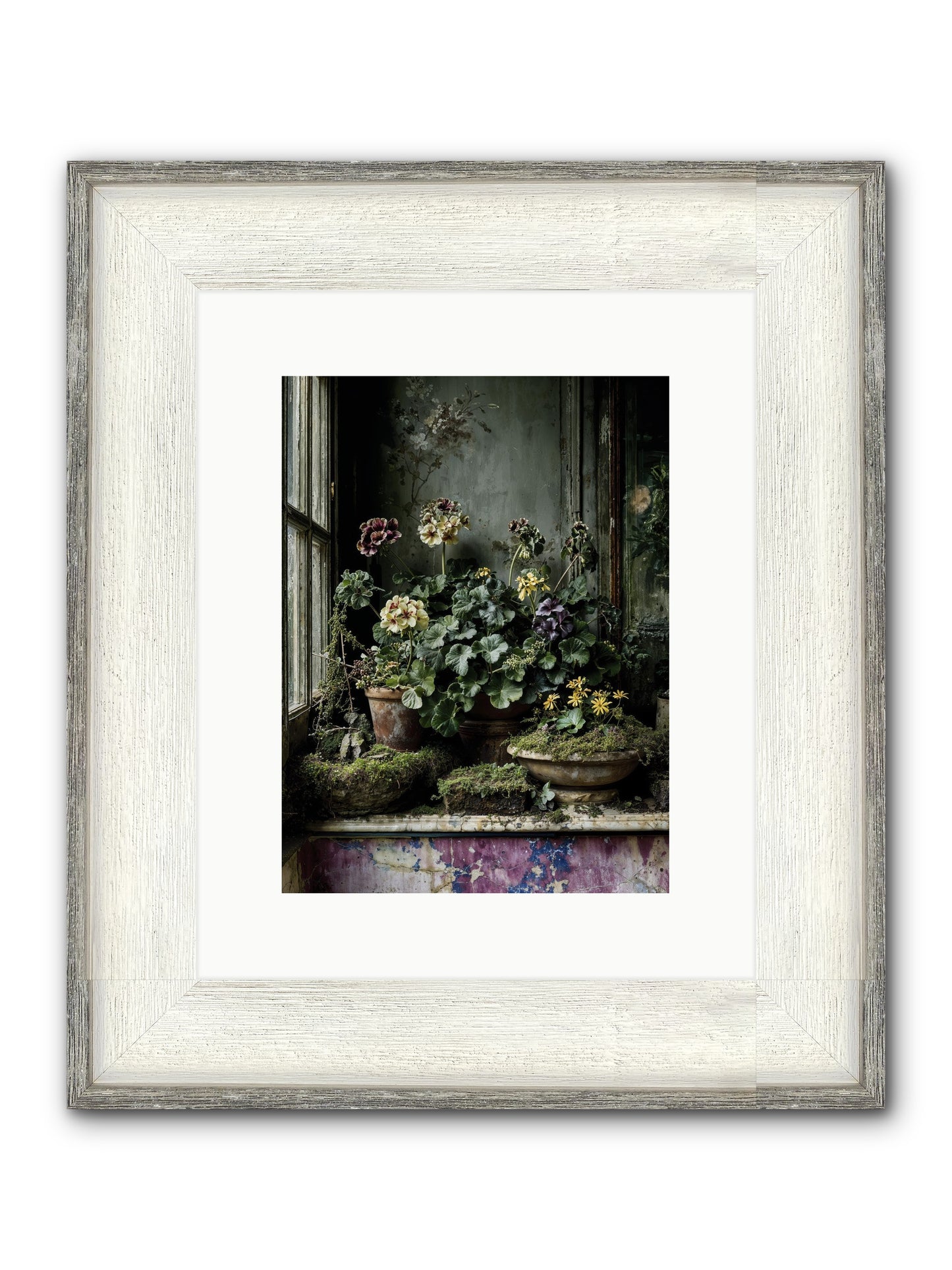 Plenty Becomes Poetry Framed Print - Driftwood White 9x12
