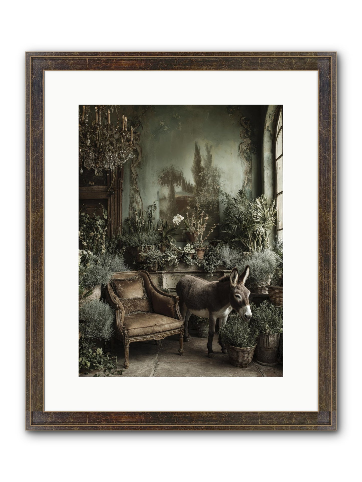 Plumdew Framed Print - Slimwoods Black/Gold 12x16