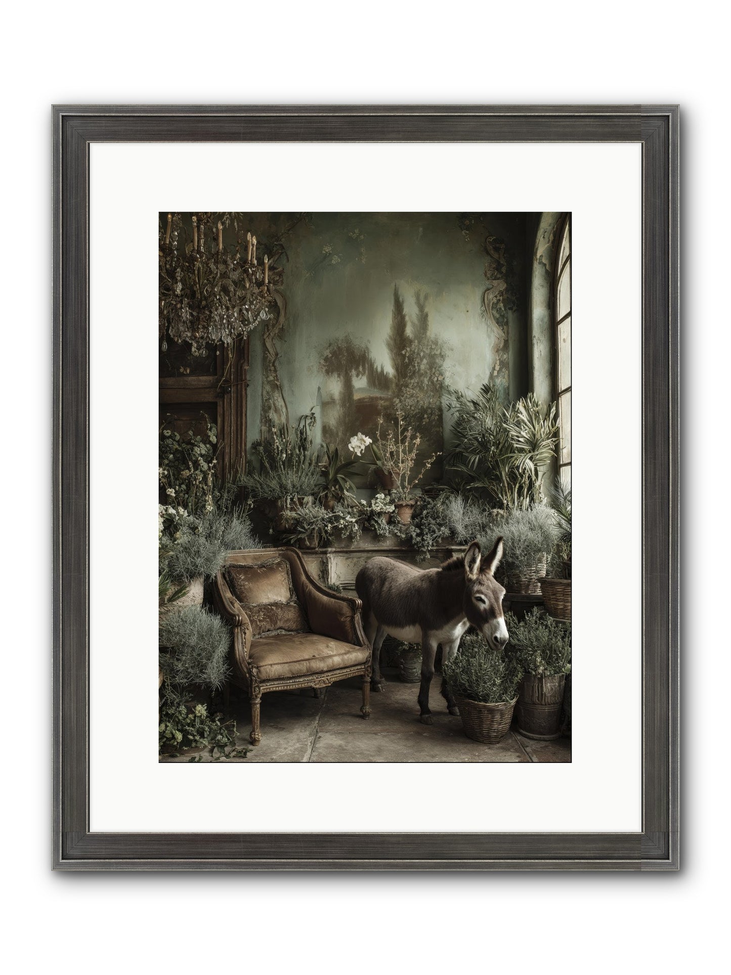 Plumdew Framed Print - Slimwoods Black/Silver 12x16