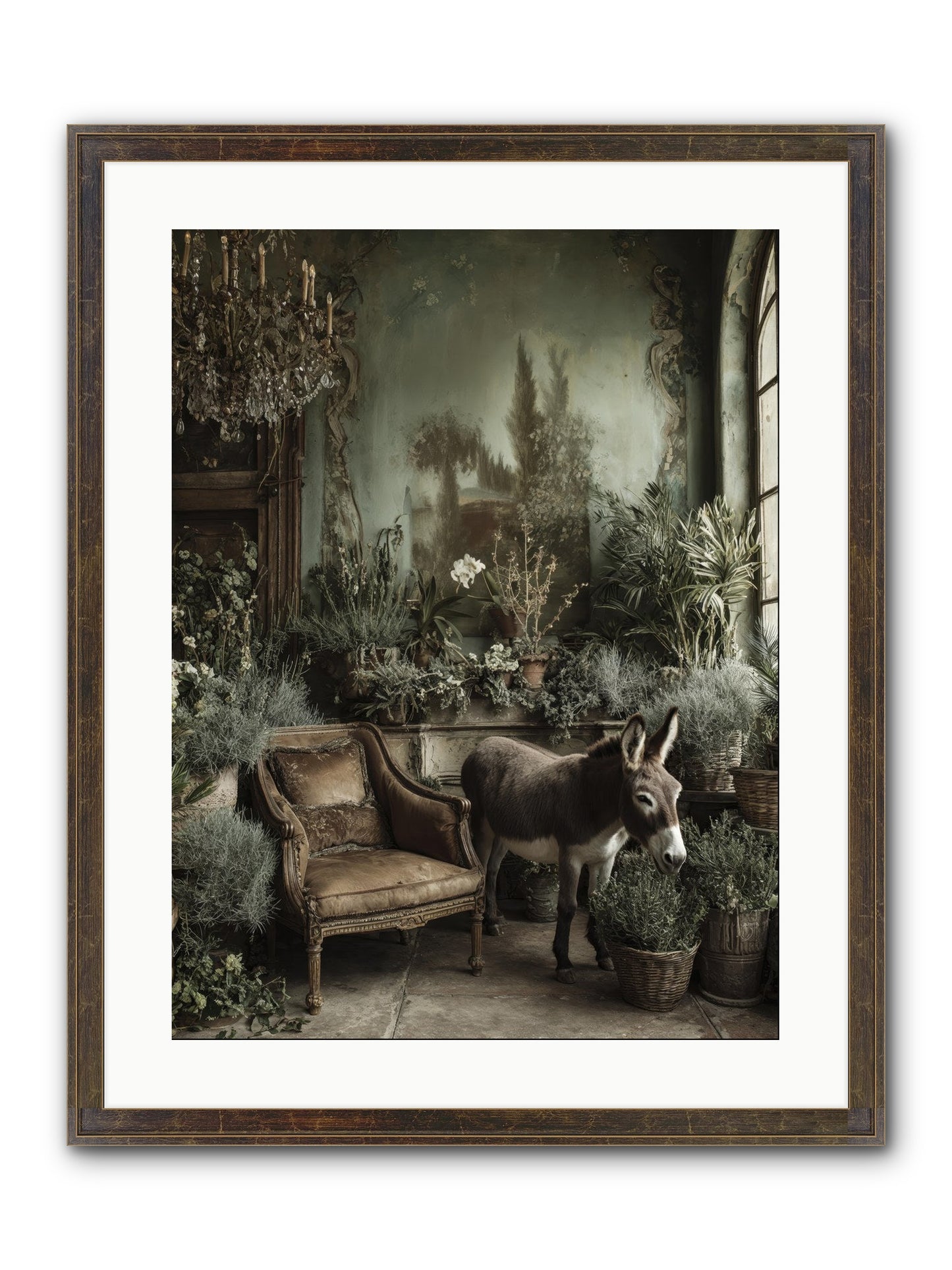 Plumdew Framed Print - Slimwoods Black/Gold 18x24