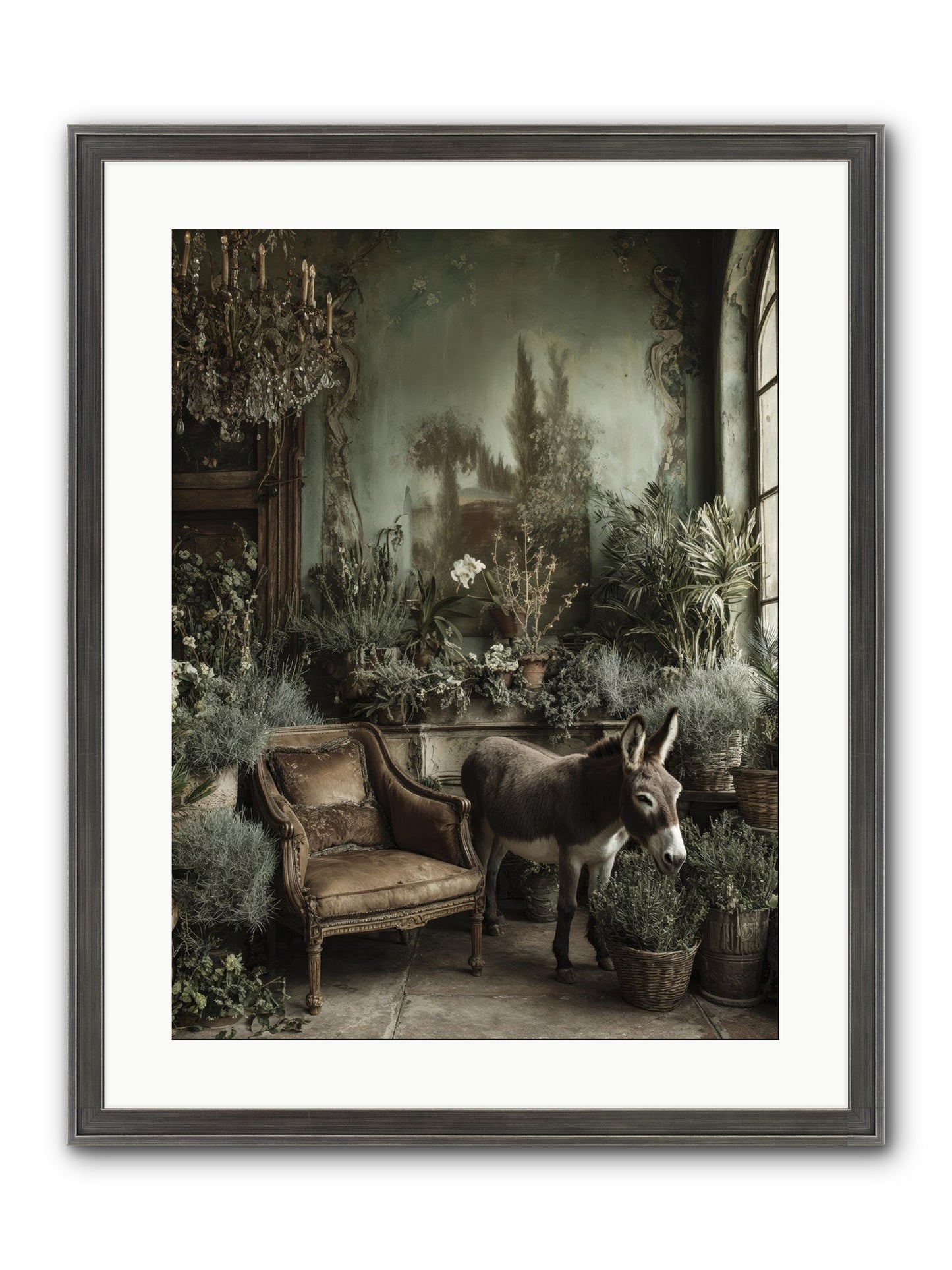 Plumdew Framed Print - Slimwoods Black/Silver 18x24