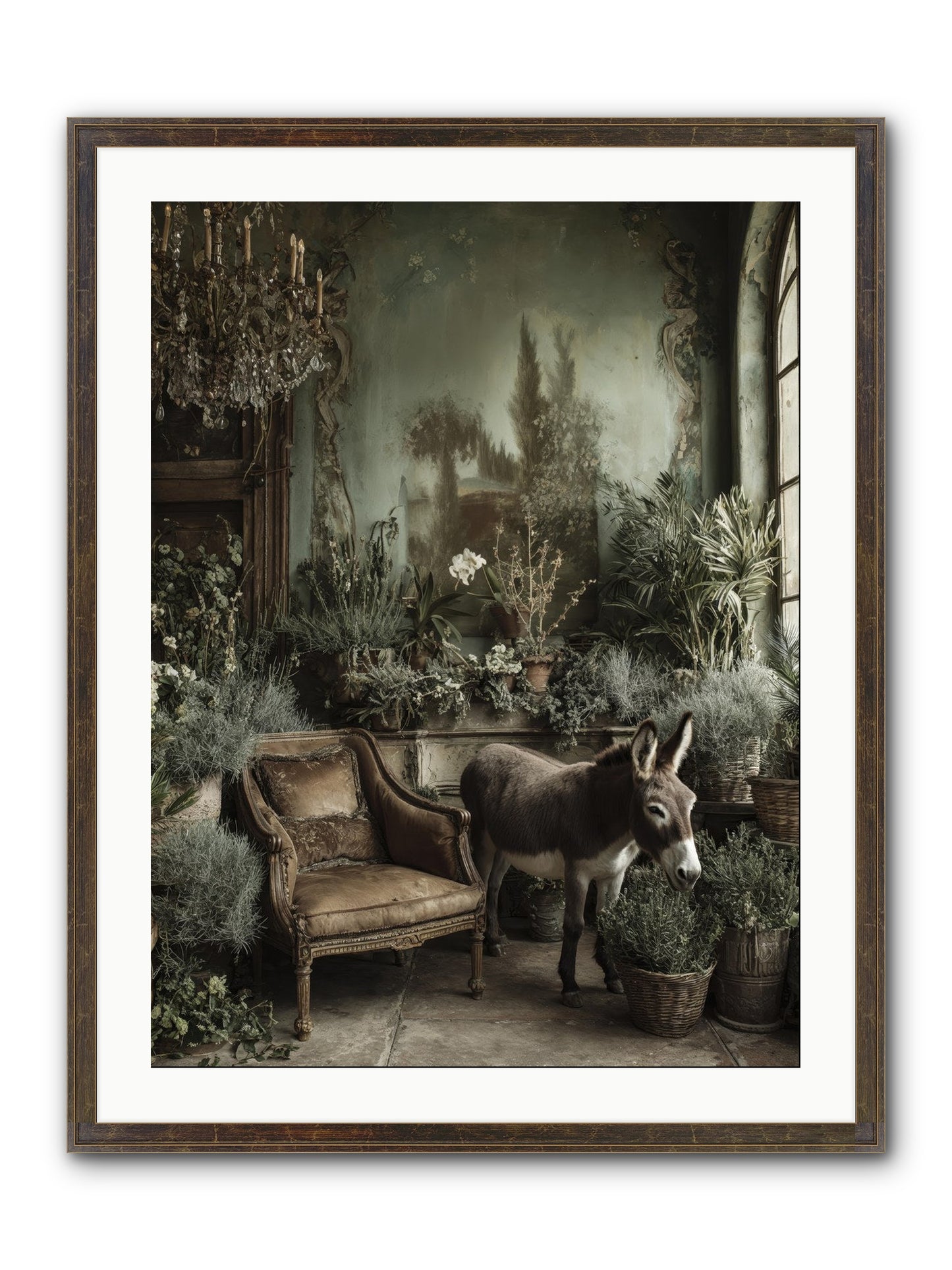 Plumdew Framed Print - Slimwoods Black/Gold 24x32