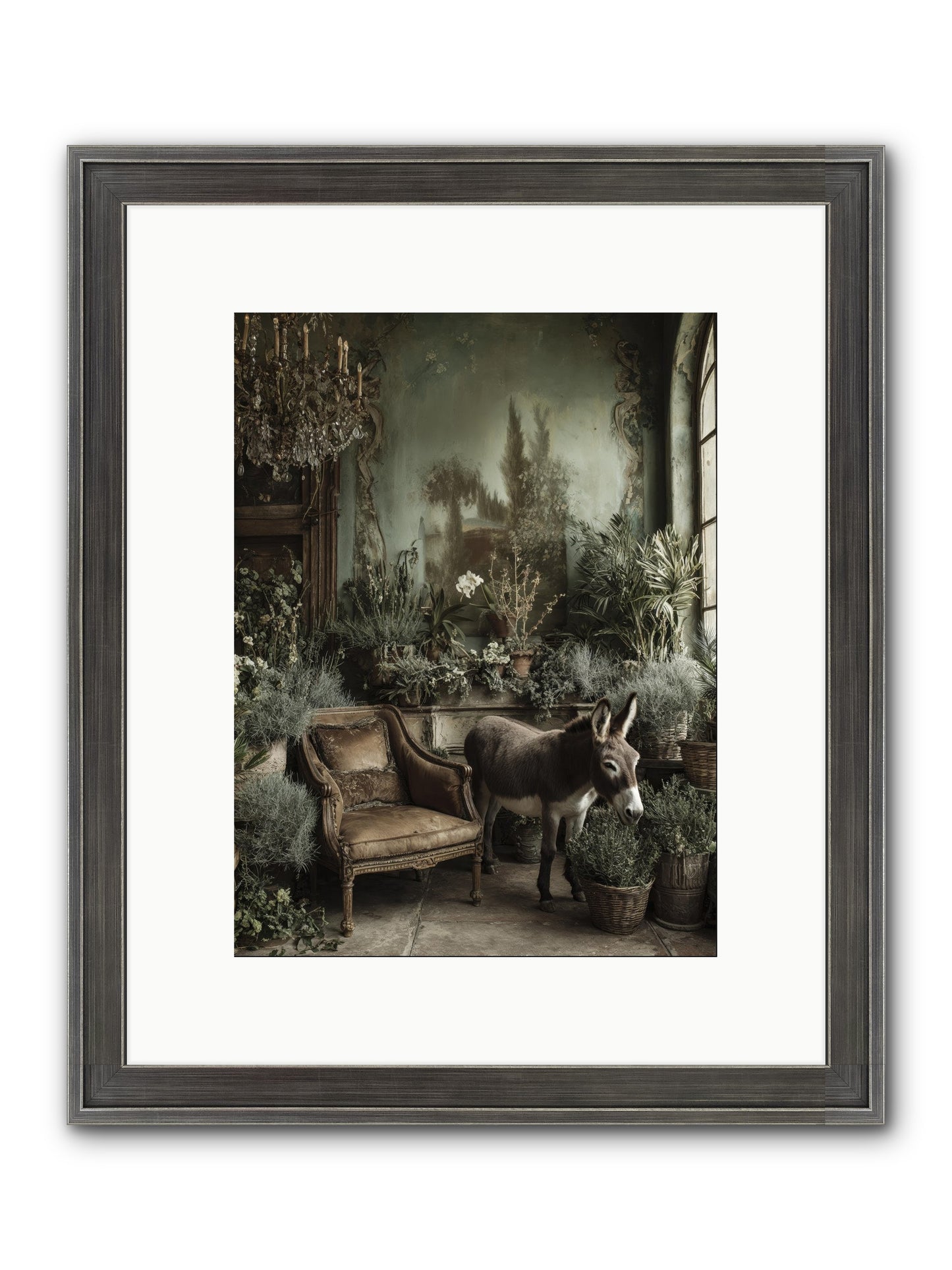 Plumdew Framed Print - Slimwoods Black/Silver 9x12