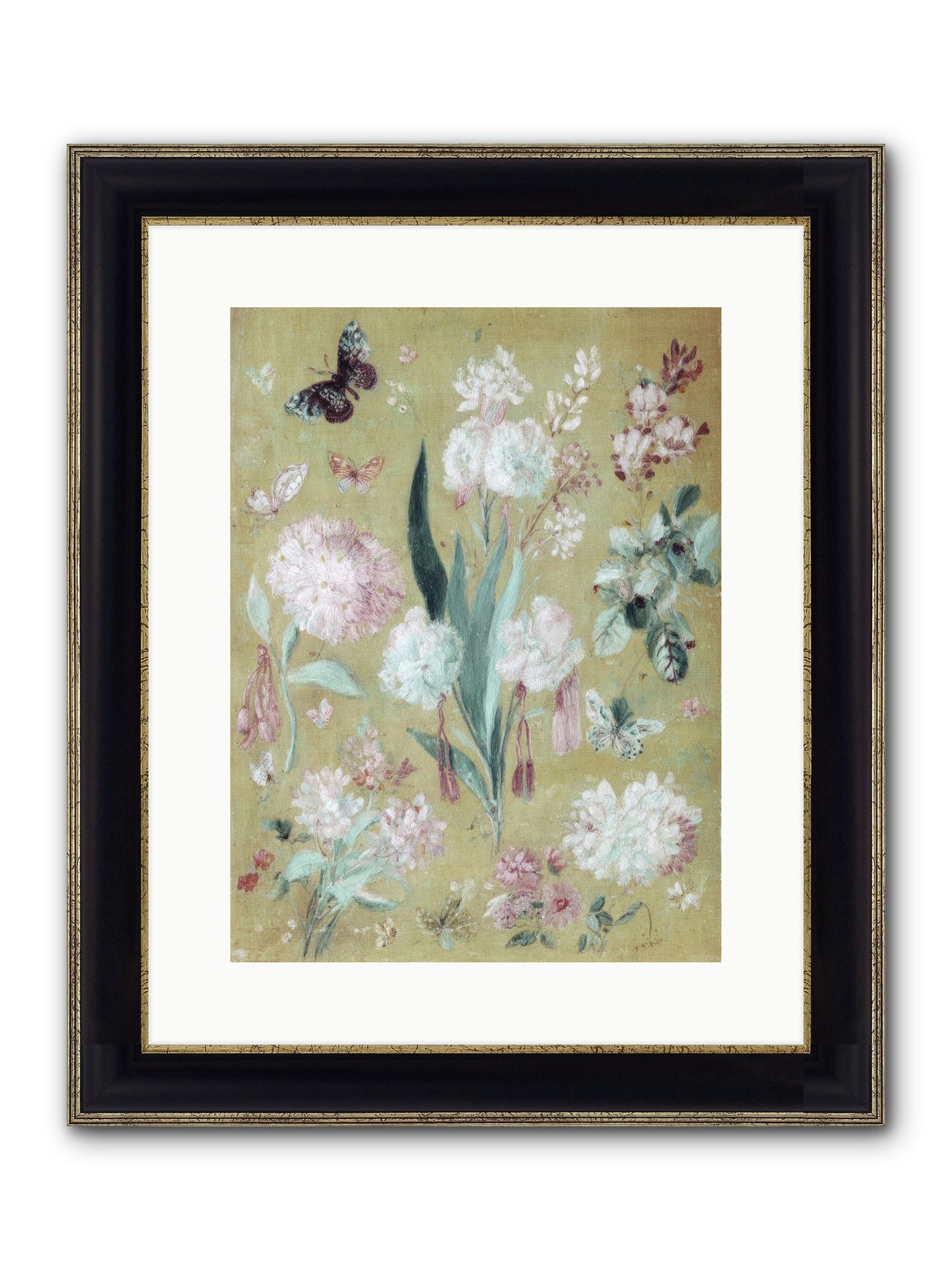 Plumfield Correspondence Framed Print - Black & Gold 12x16