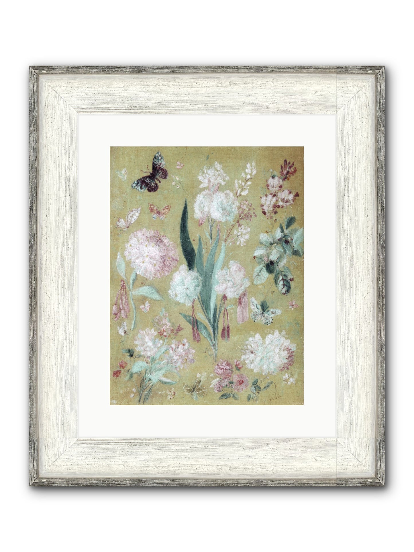 Plumfield Correspondence Framed Print - Driftwood White 12x16