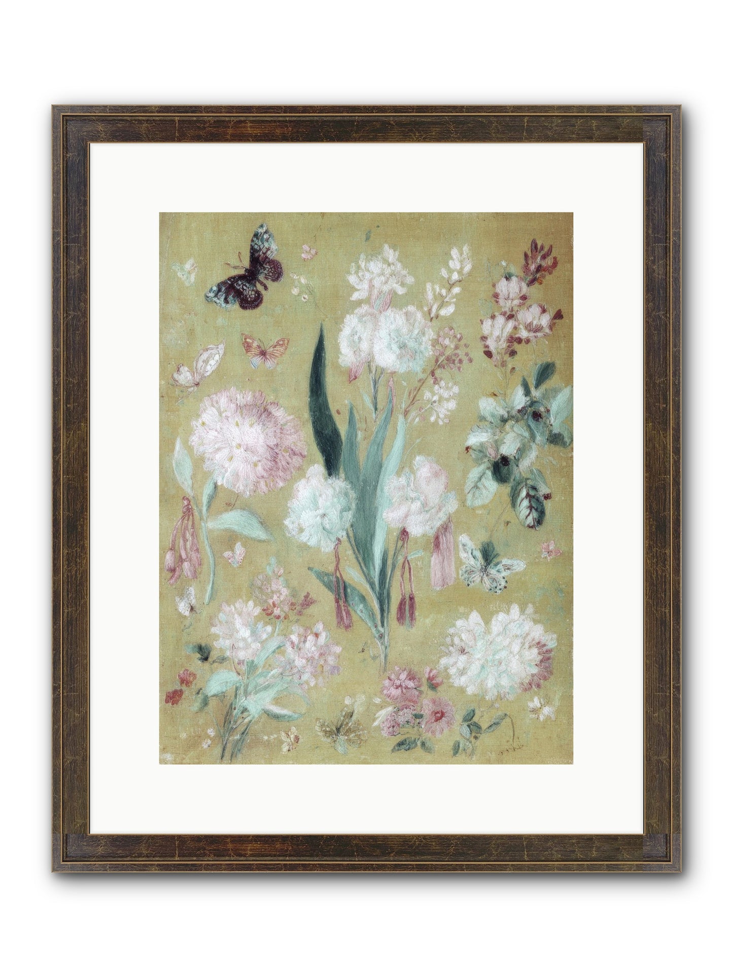 Plumfield Correspondence Framed Print - Slimwoods Black/Gold 12x16