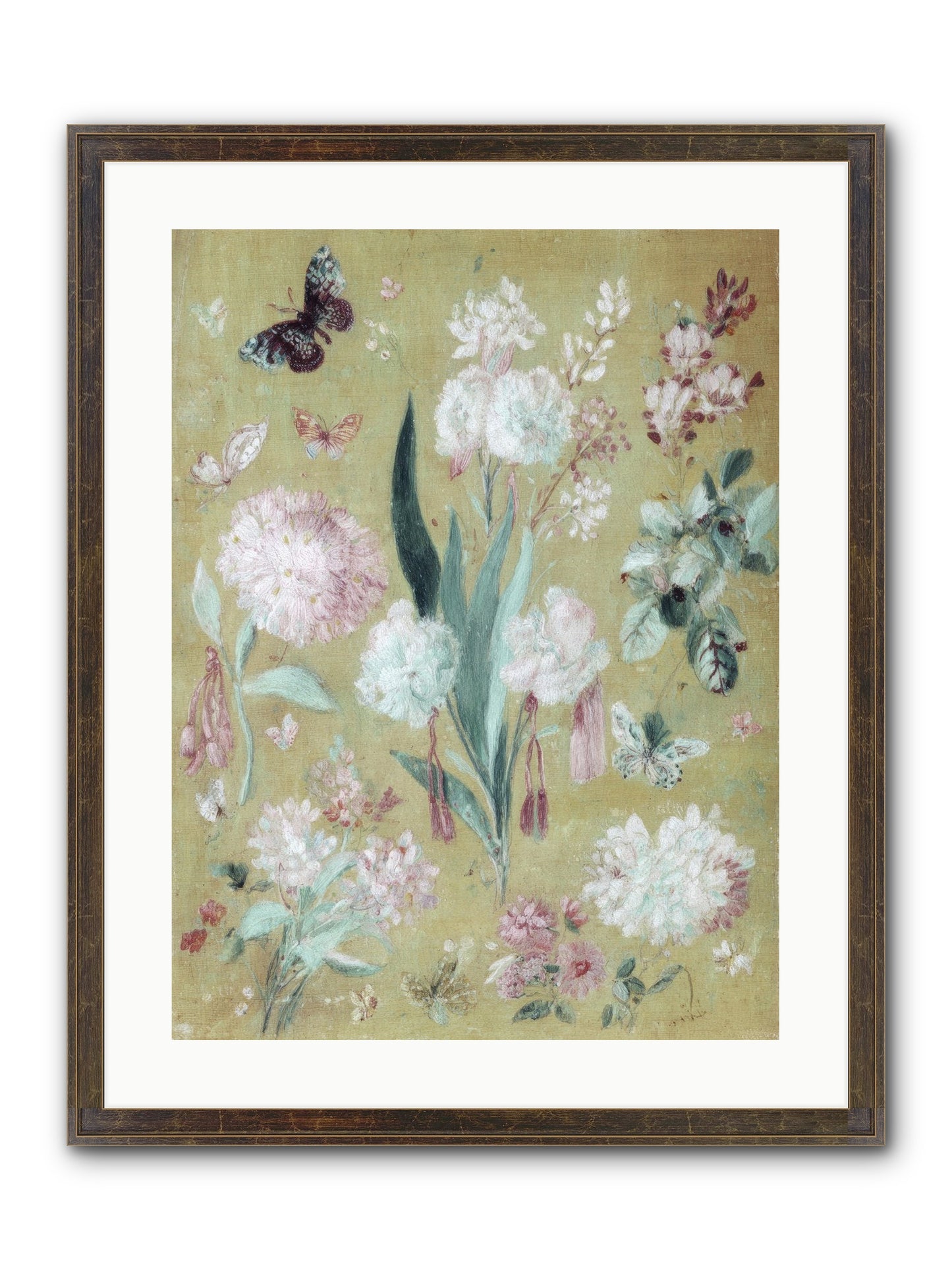 Plumfield Correspondence Framed Print - Slimwoods Black/Gold 18x24