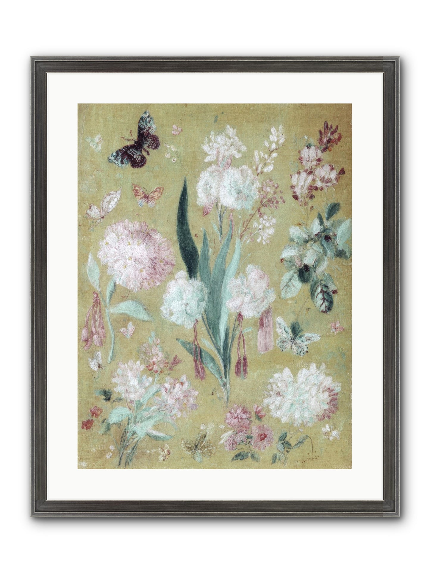 Plumfield Correspondence Framed Print - Slimwoods Black/Silver 18x24