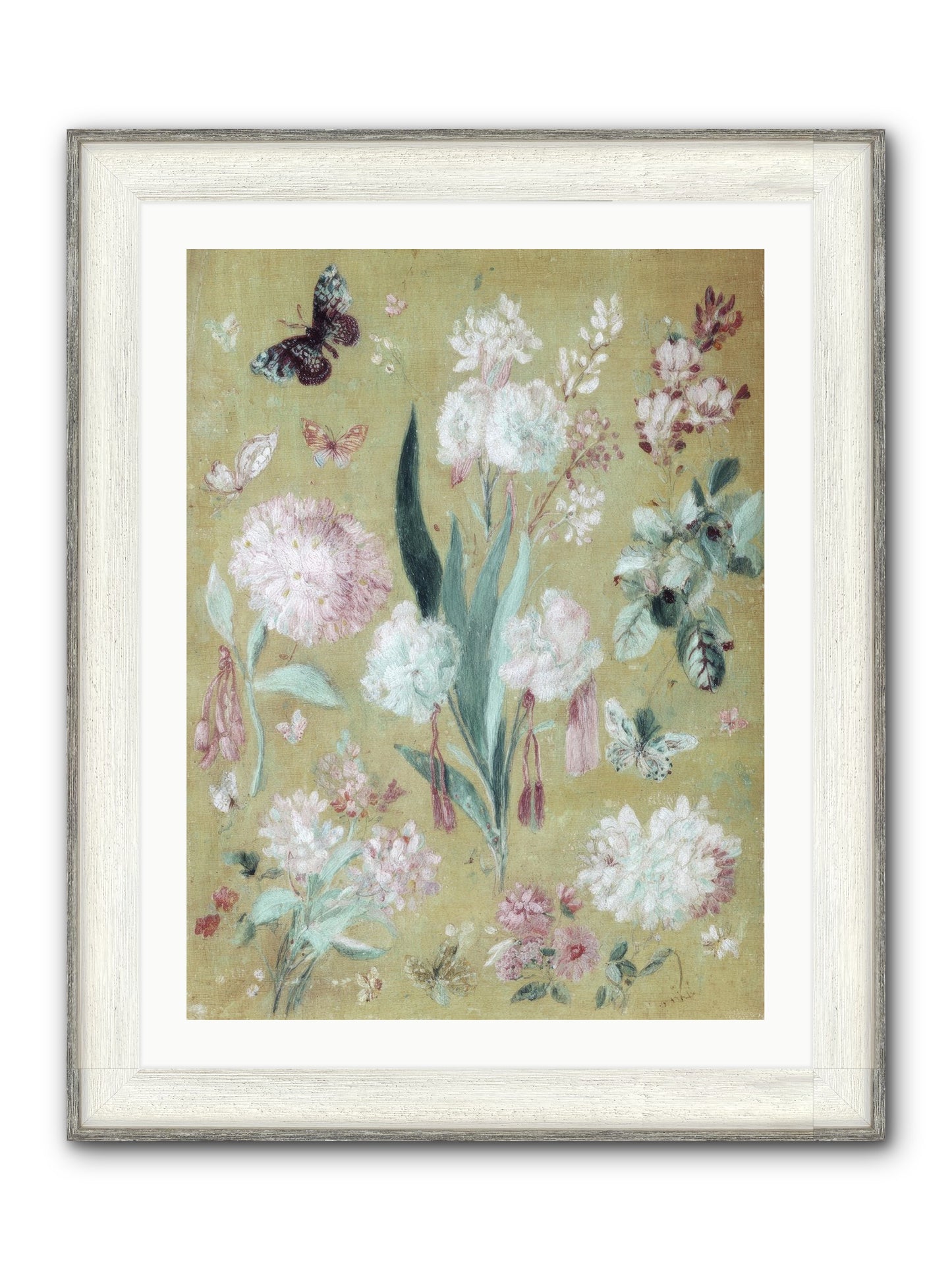 Plumfield Correspondence Framed Print - Driftwood White 24x32