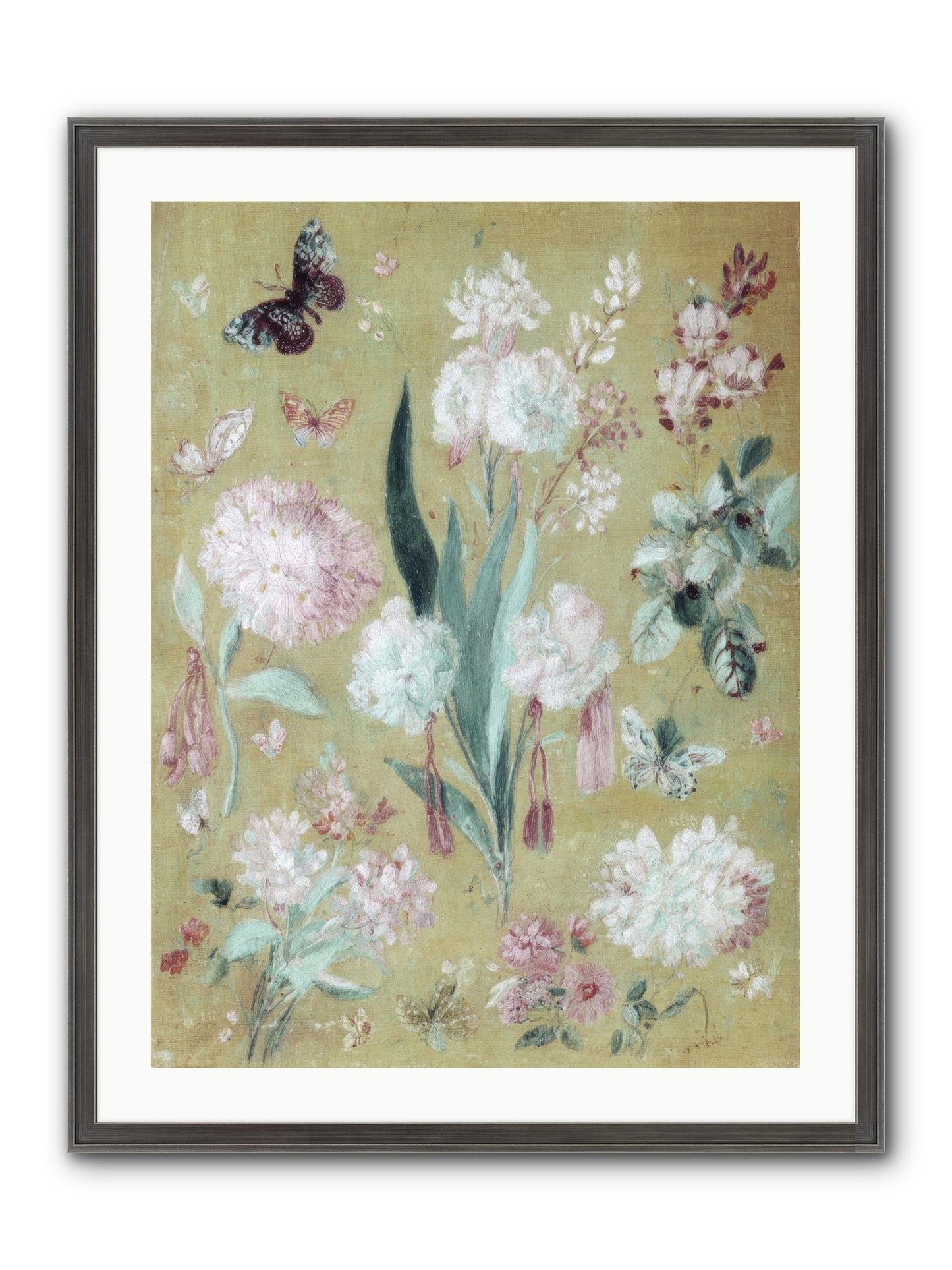 Plumfield Correspondence Framed Print - Slimwoods Black/Silver 24x32