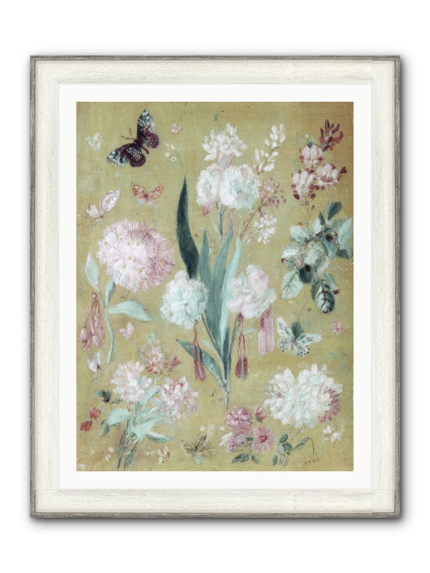 Plumfield Correspondence Framed Print - Driftwood White 30x40