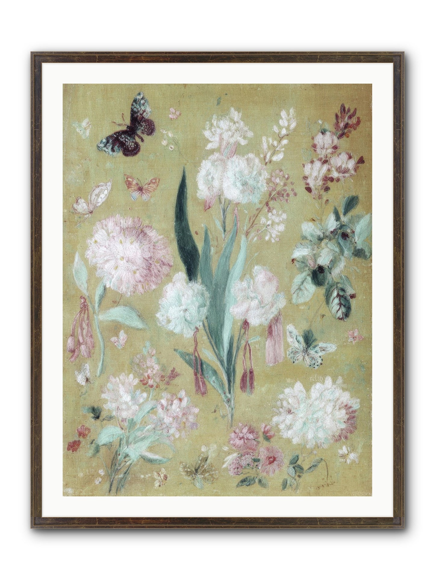Plumfield Correspondence Framed Print - Slimwoods Black/Gold 30x40
