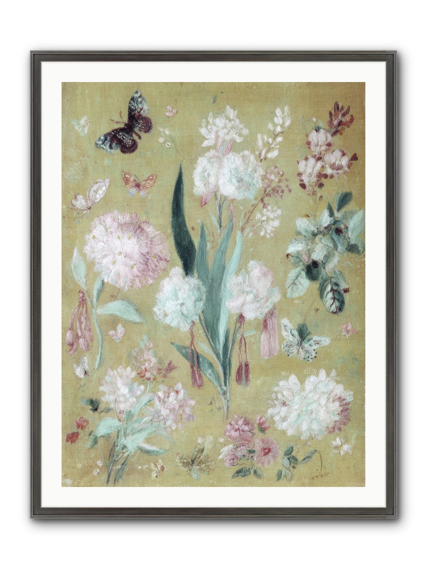 Plumfield Correspondence Framed Print - Slimwoods Black/Silver 30x40