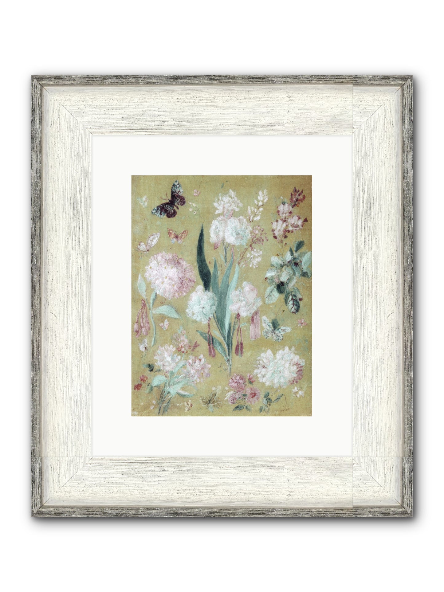 Plumfield Correspondence Framed Print - Driftwood White 9x12