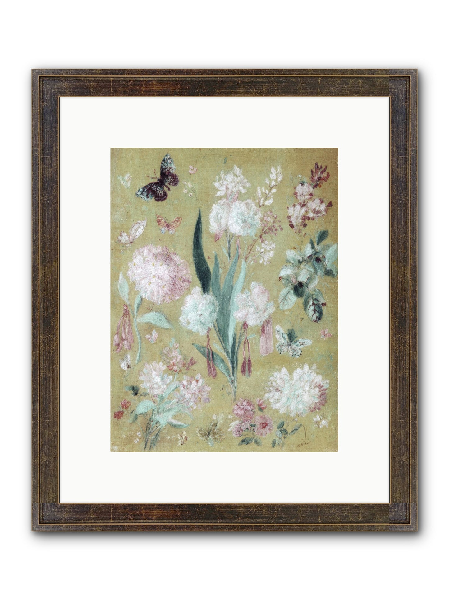 Plumfield Correspondence Framed Print - Slimwoods Black/Gold 9x12