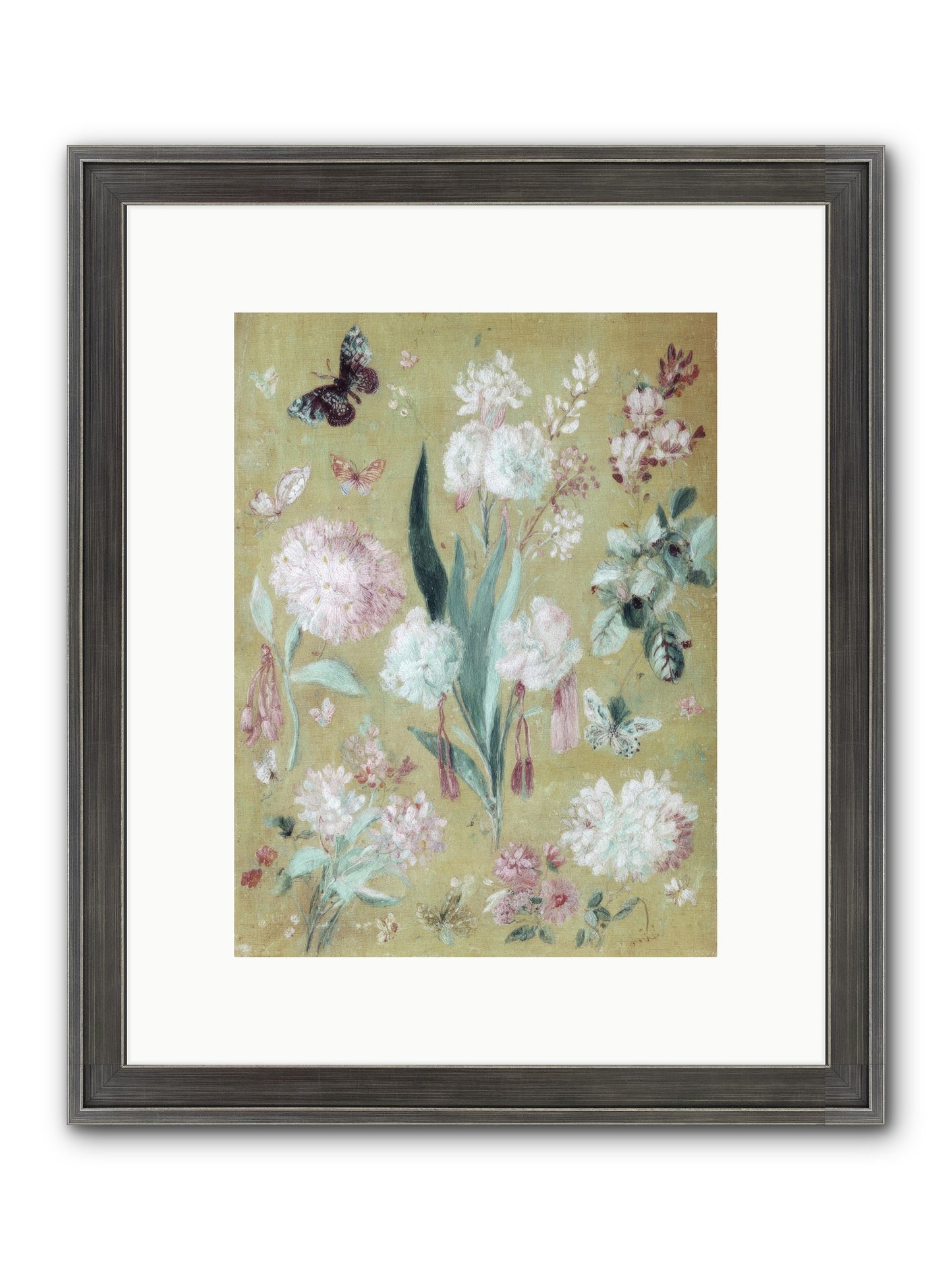 Plumfield Correspondence Framed Print - Slimwoods Black/Silver 9x12