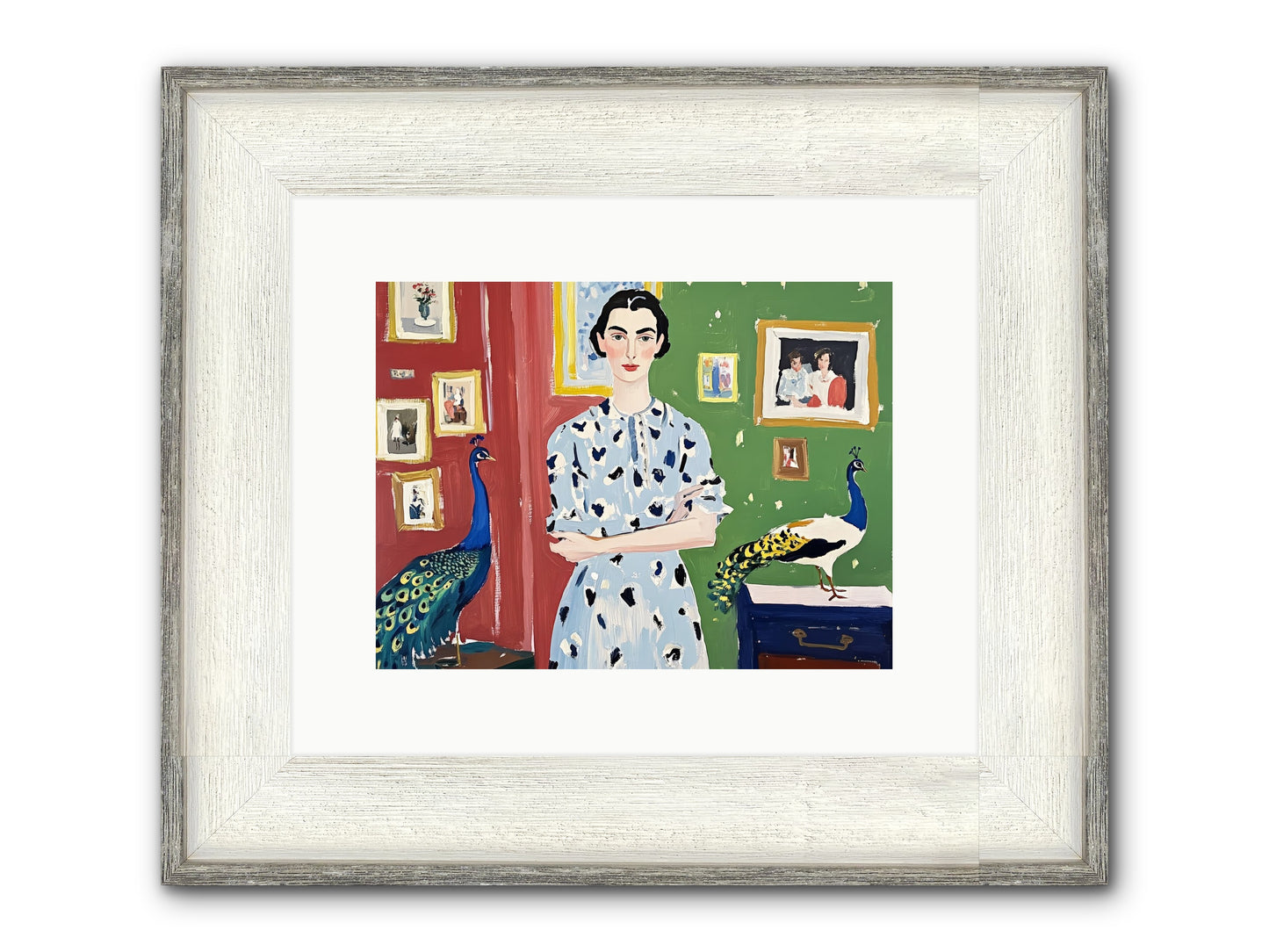 Poet's Corner Framed Print - Driftwood White 12x9