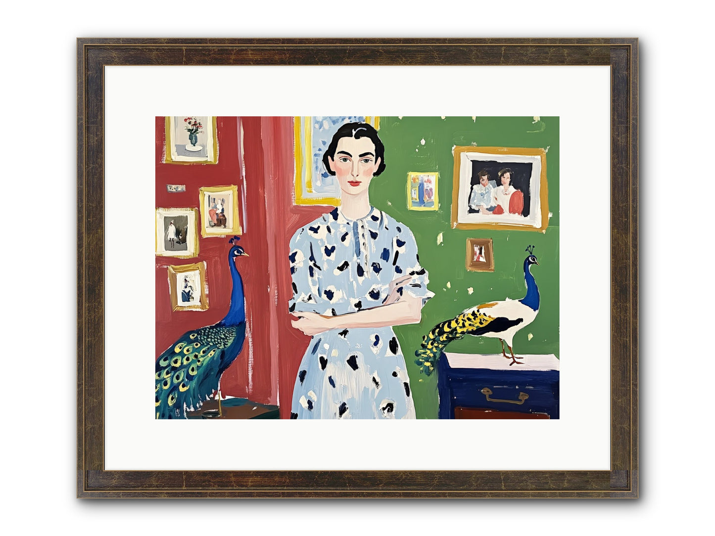 Poet's Corner Framed Print - Slimwoods Black/Gold 16x12