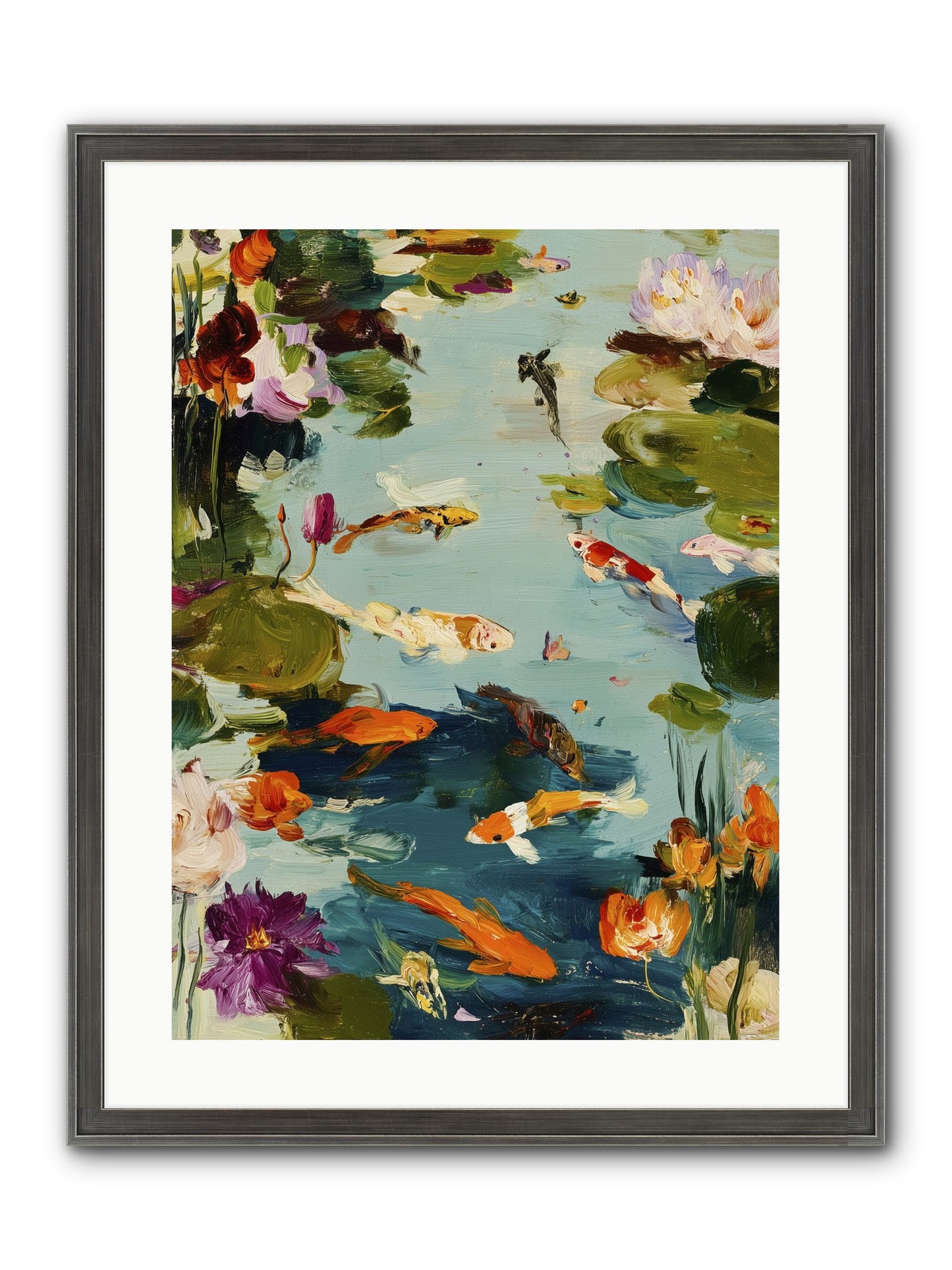 Poetry Written In Water Framed Print - Slimwoods Black/Silver 18x24