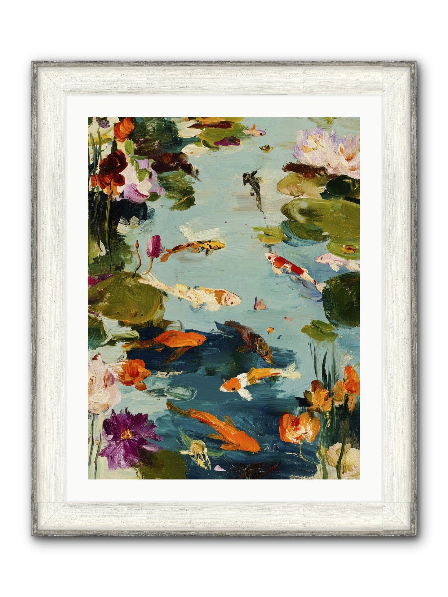 Poetry Written In Water Framed Print - Driftwood White 24x32