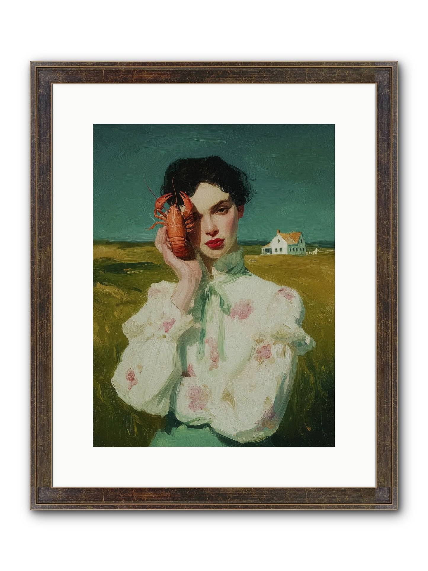 Point's Edge Framed Print - Slimwoods Black/Gold 12x16