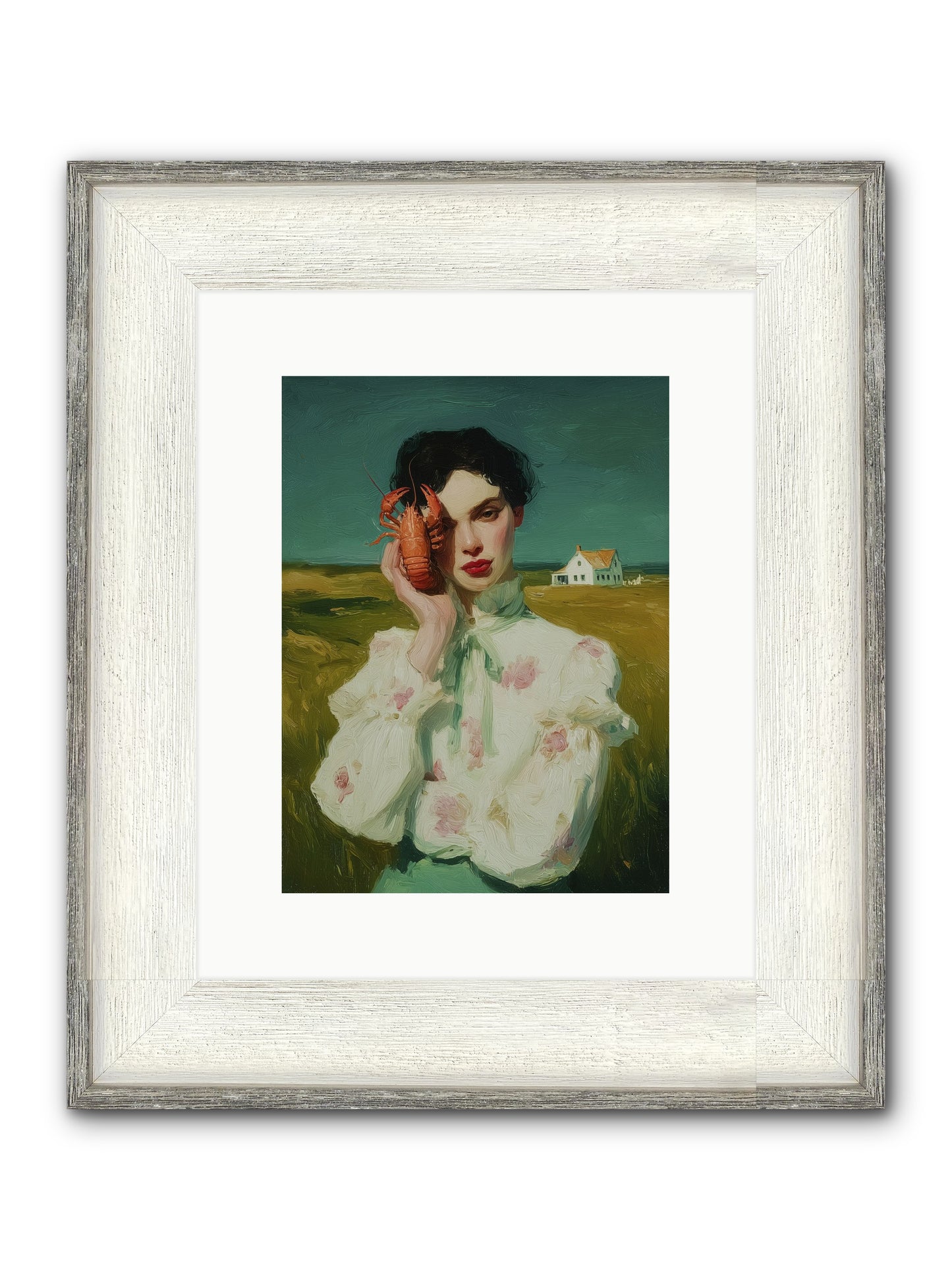 Point's Edge Framed Print - Driftwood White 9x12