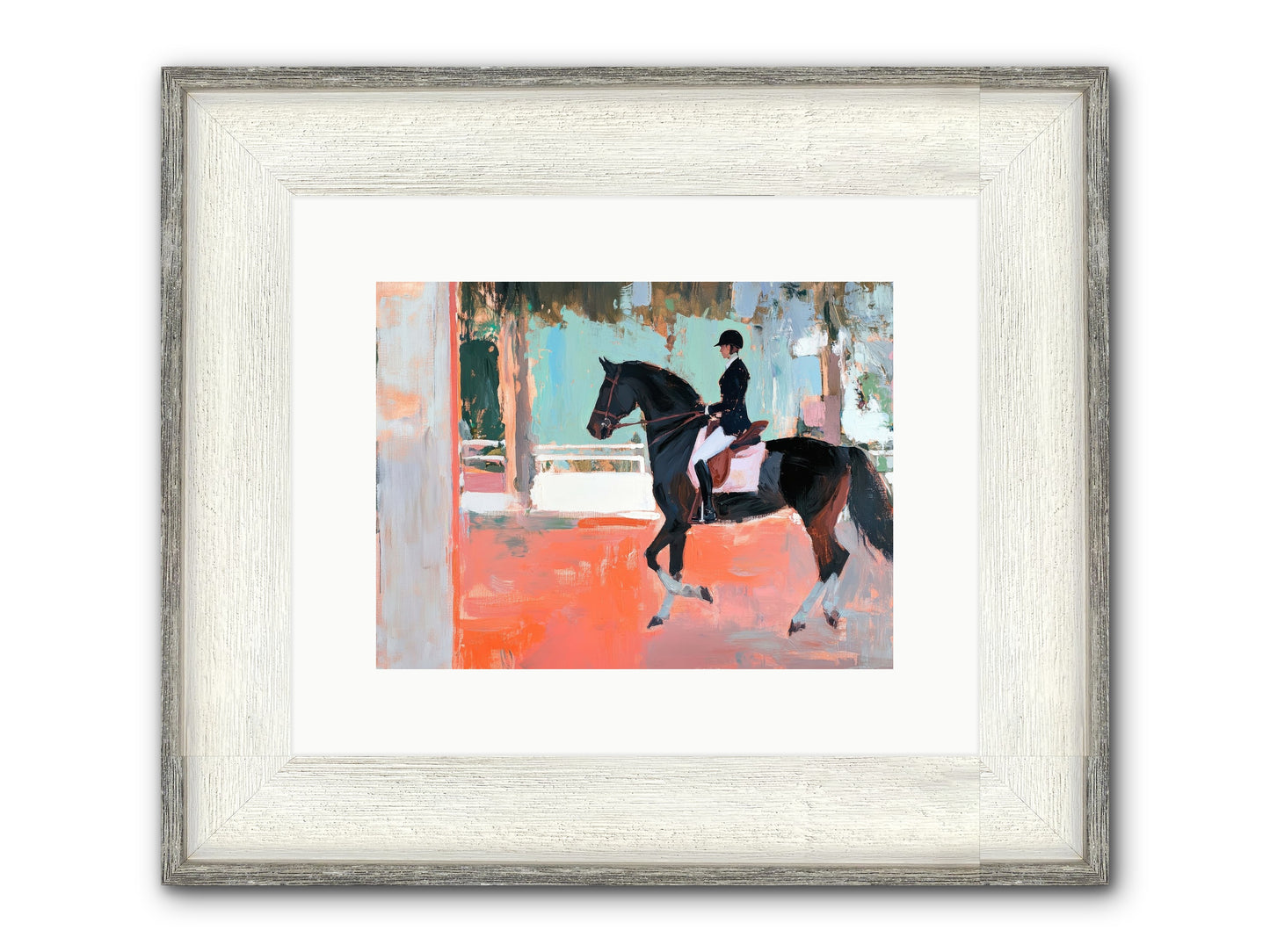 Poised Tradition Framed Print - Driftwood White 12x9