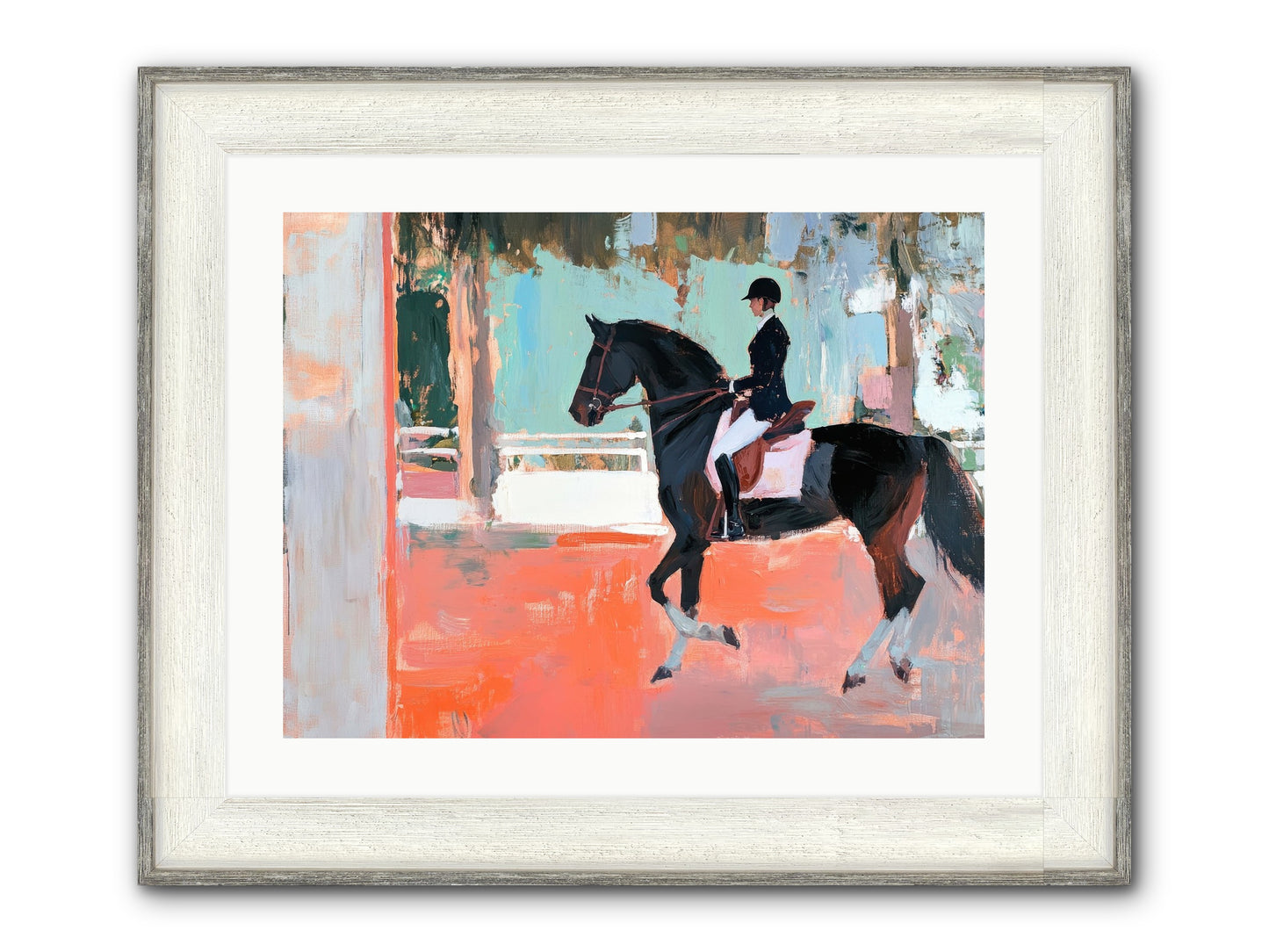 Poised Tradition Framed Print - Driftwood White 24x18