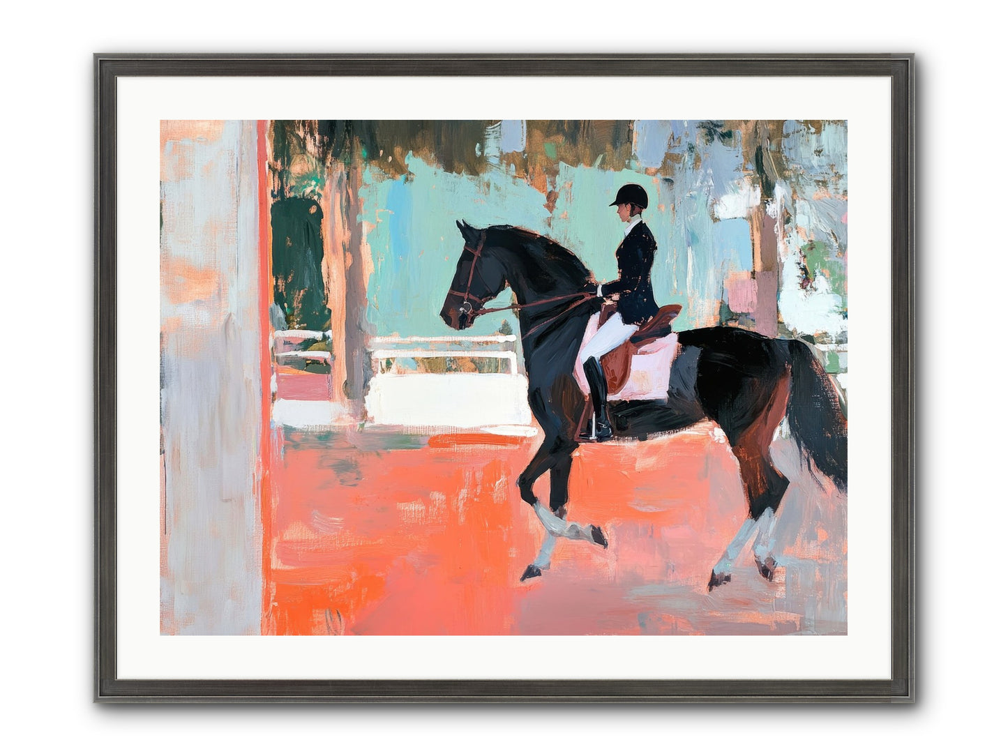 Poised Tradition Framed Print - Slimwoods Black/Silver 32x24