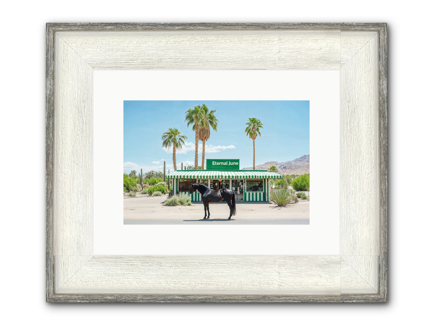 Polaroids Of Yesterday Framed Print - Driftwood White 12x8