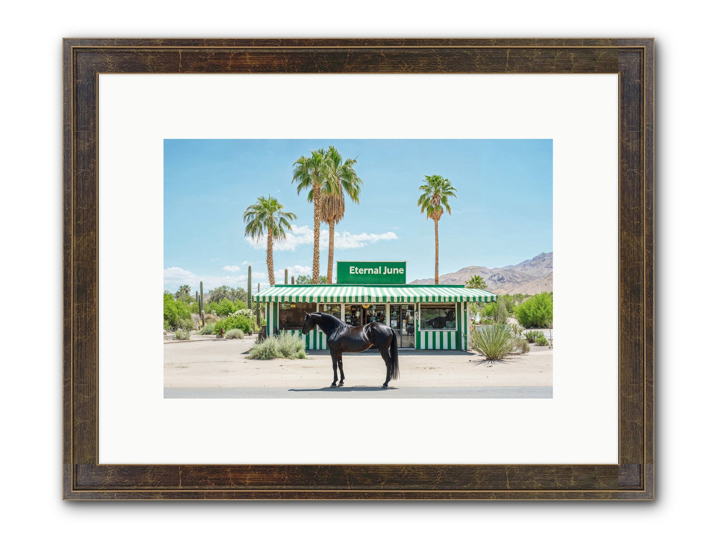 Polaroids Of Yesterday Framed Print - Slimwoods Black/Gold 12x8