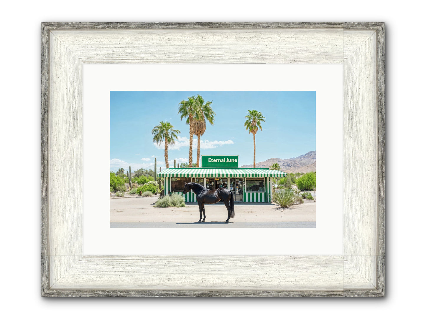 Polaroids Of Yesterday Framed Print - Driftwood White 15x10