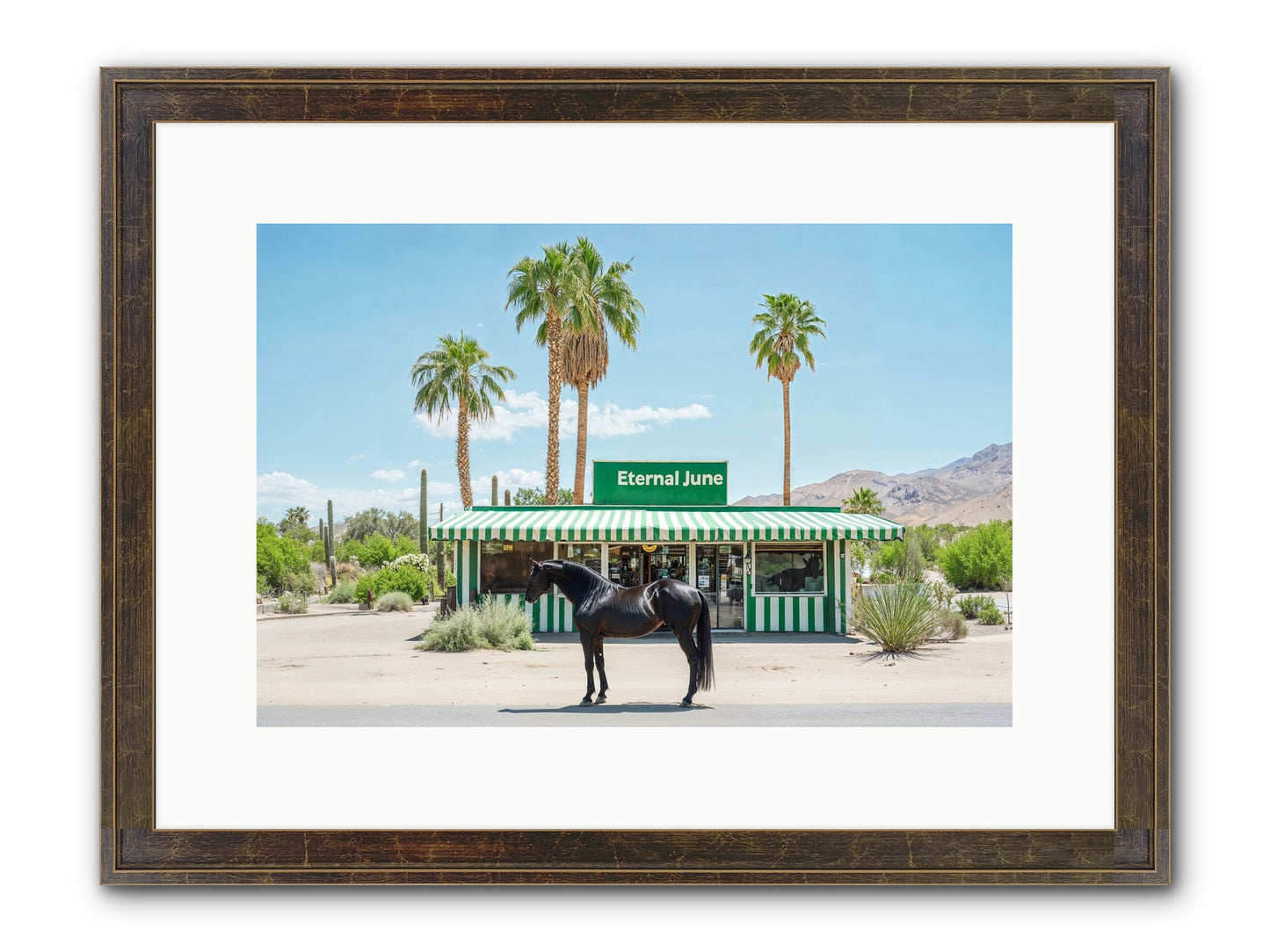 Polaroids Of Yesterday Framed Print - Slimwoods Black/Gold 15x10