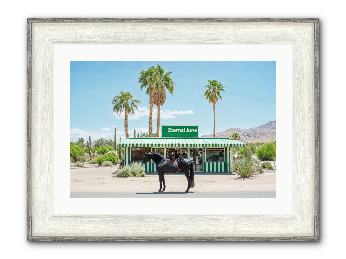 Polaroids Of Yesterday Framed Print - Driftwood White 24x16