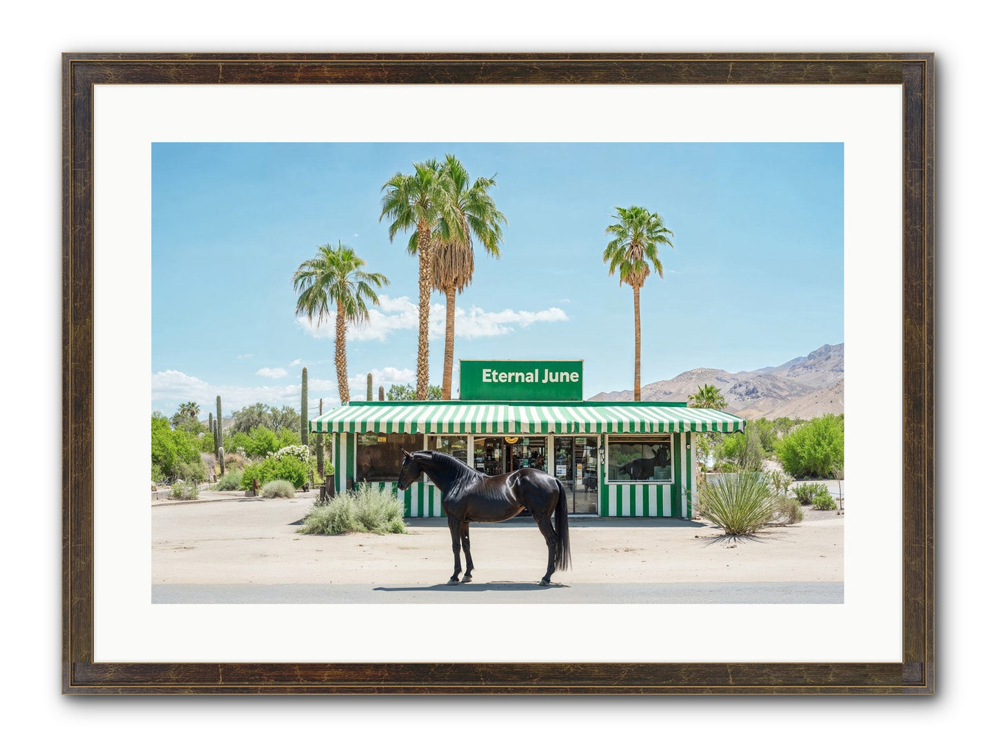 Polaroids Of Yesterday Framed Print - Slimwoods Black/Gold 24x16