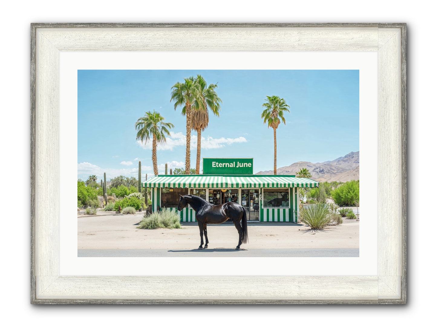 Polaroids Of Yesterday Framed Print - Driftwood White 30x20