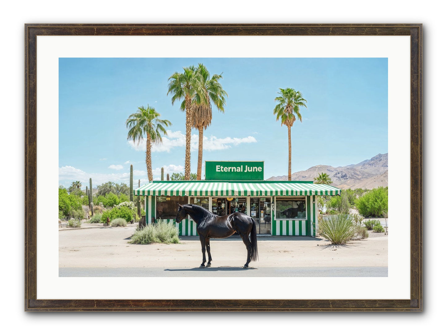 Polaroids Of Yesterday Framed Print - Slimwoods Black/Gold 30x20