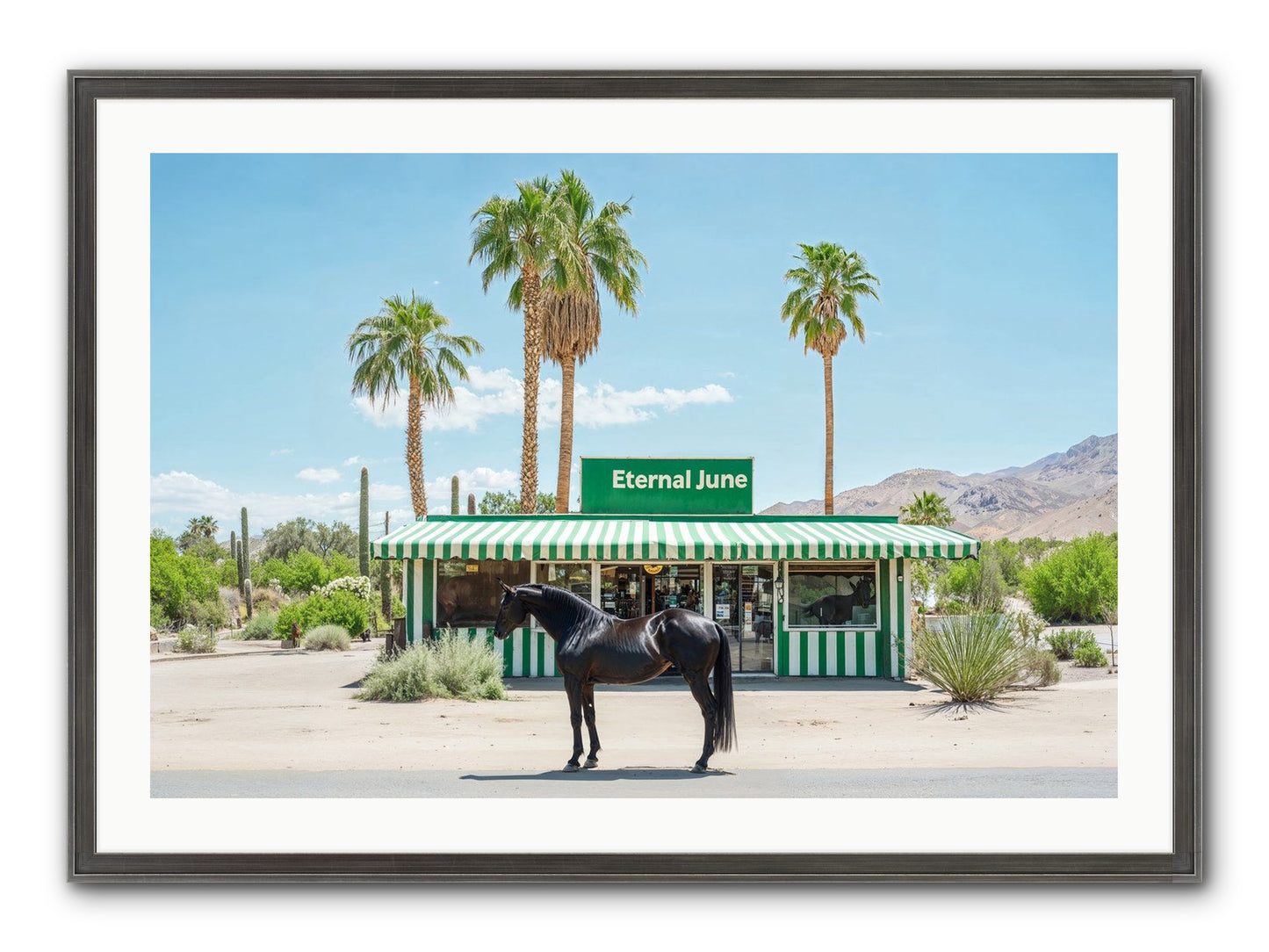 Polaroids Of Yesterday Framed Print - Slimwoods Black/Silver 36x24