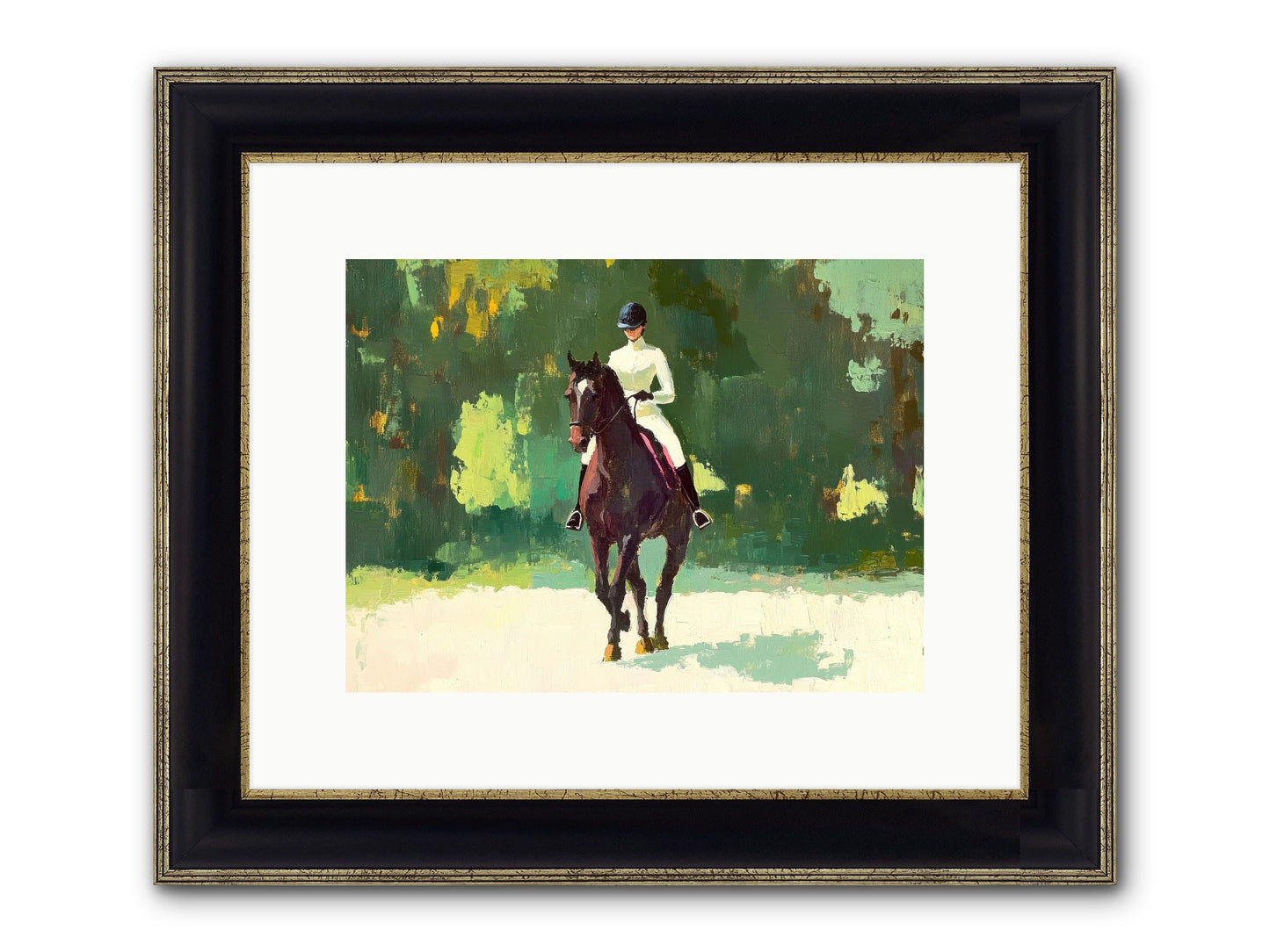 Polished Rhythm Framed Print - Black & Gold 12x9