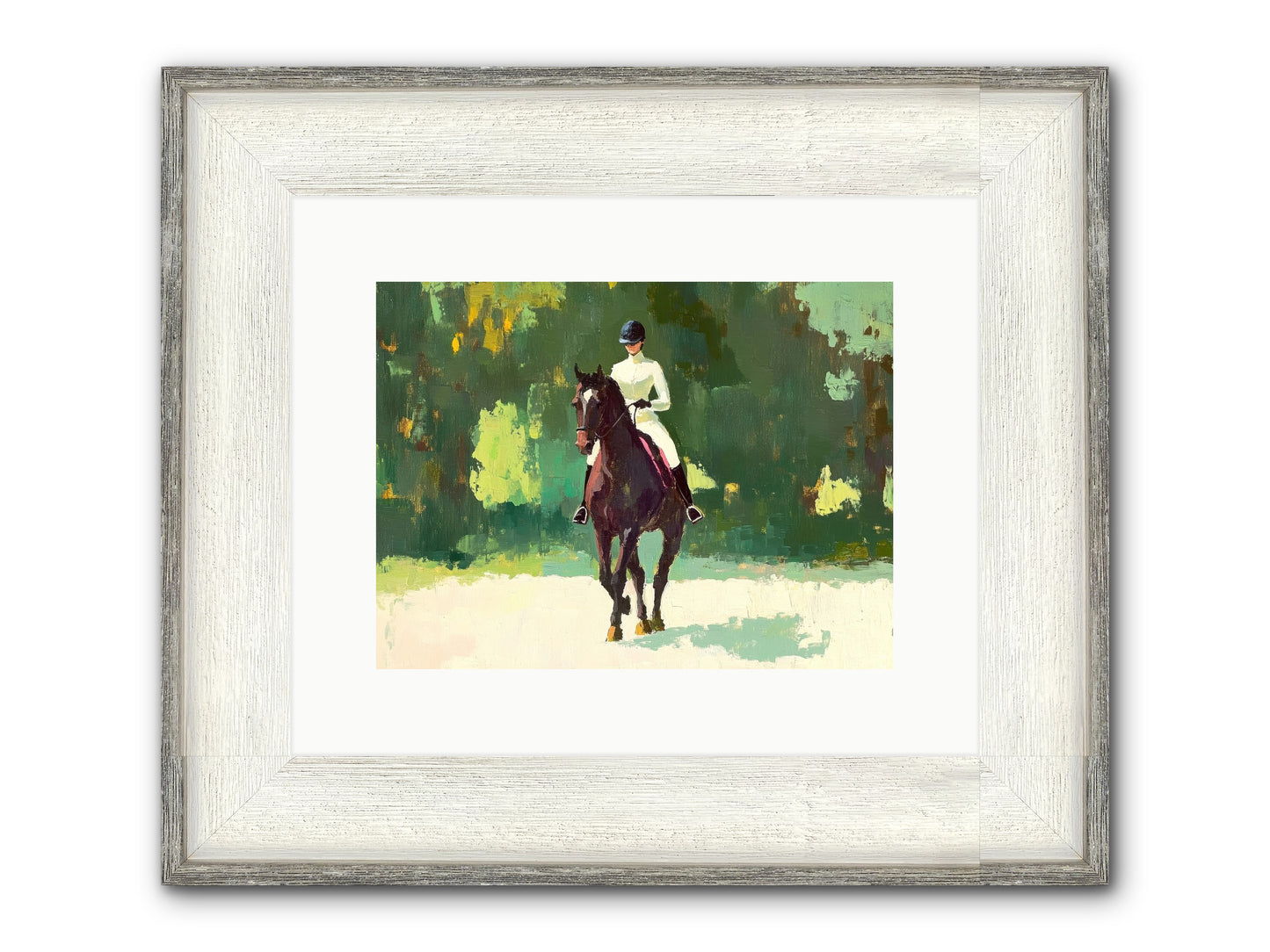 Polished Rhythm Framed Print - Driftwood White 12x9