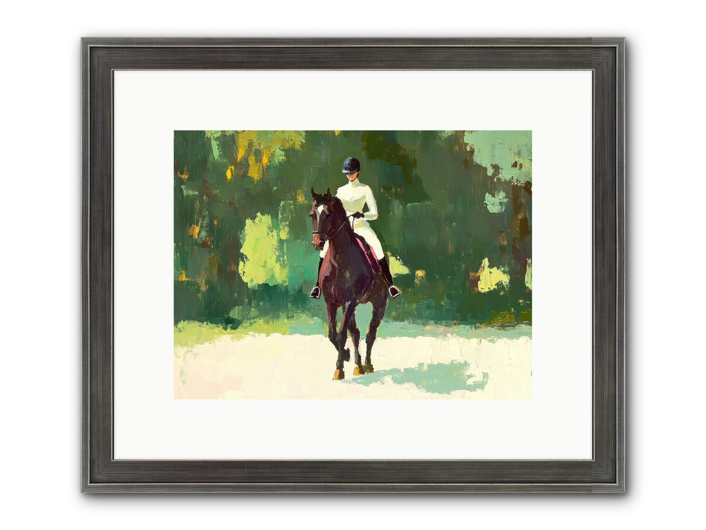 Polished Rhythm Framed Print - Slimwoods Black/Silver 12x9