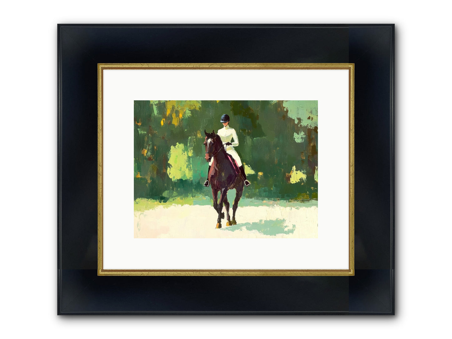 Polished Rhythm Framed Print - Wide Black w/Gold 12x9