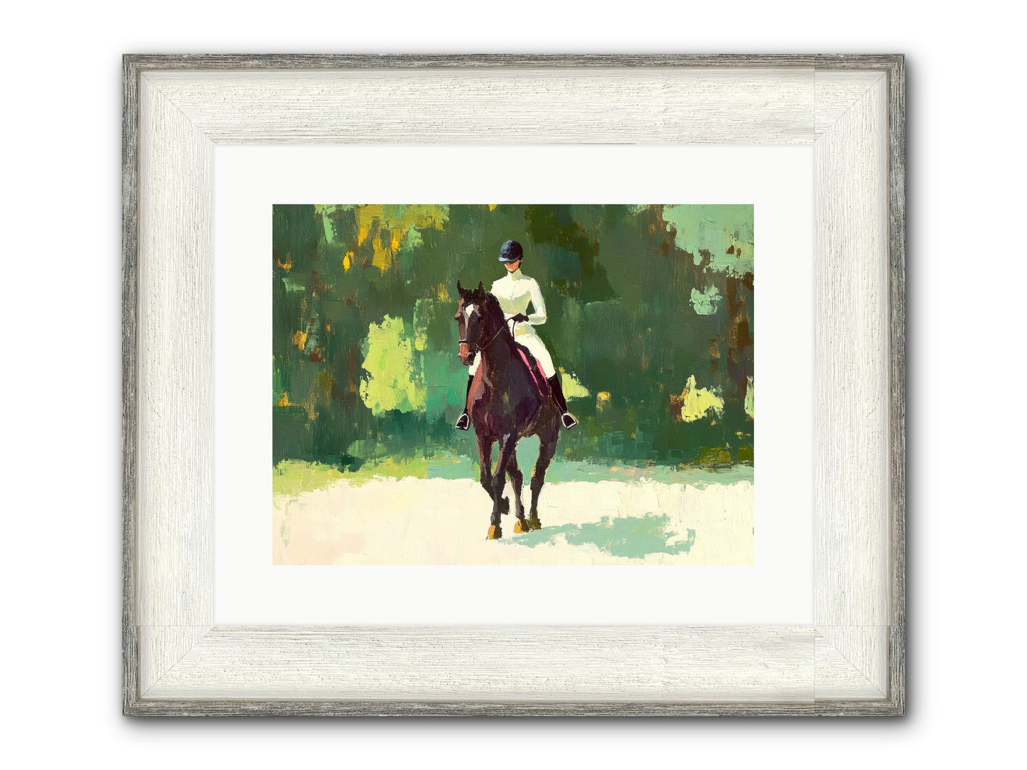 Polished Rhythm Framed Print - Driftwood White 16x12