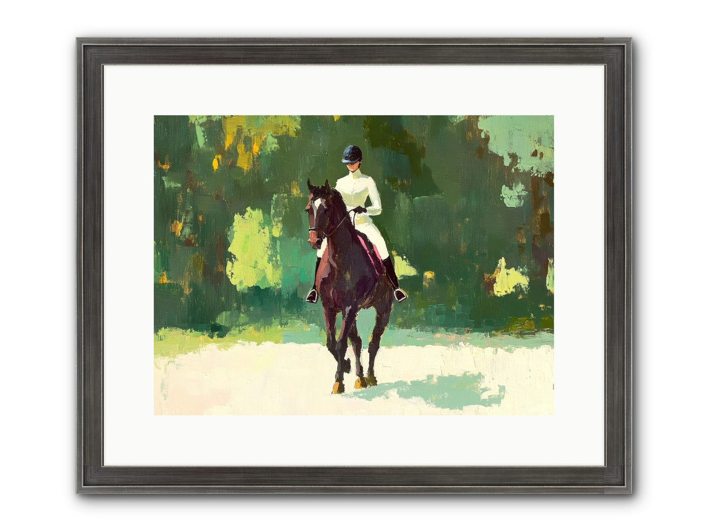 Polished Rhythm Framed Print - Slimwoods Black/Silver 16x12