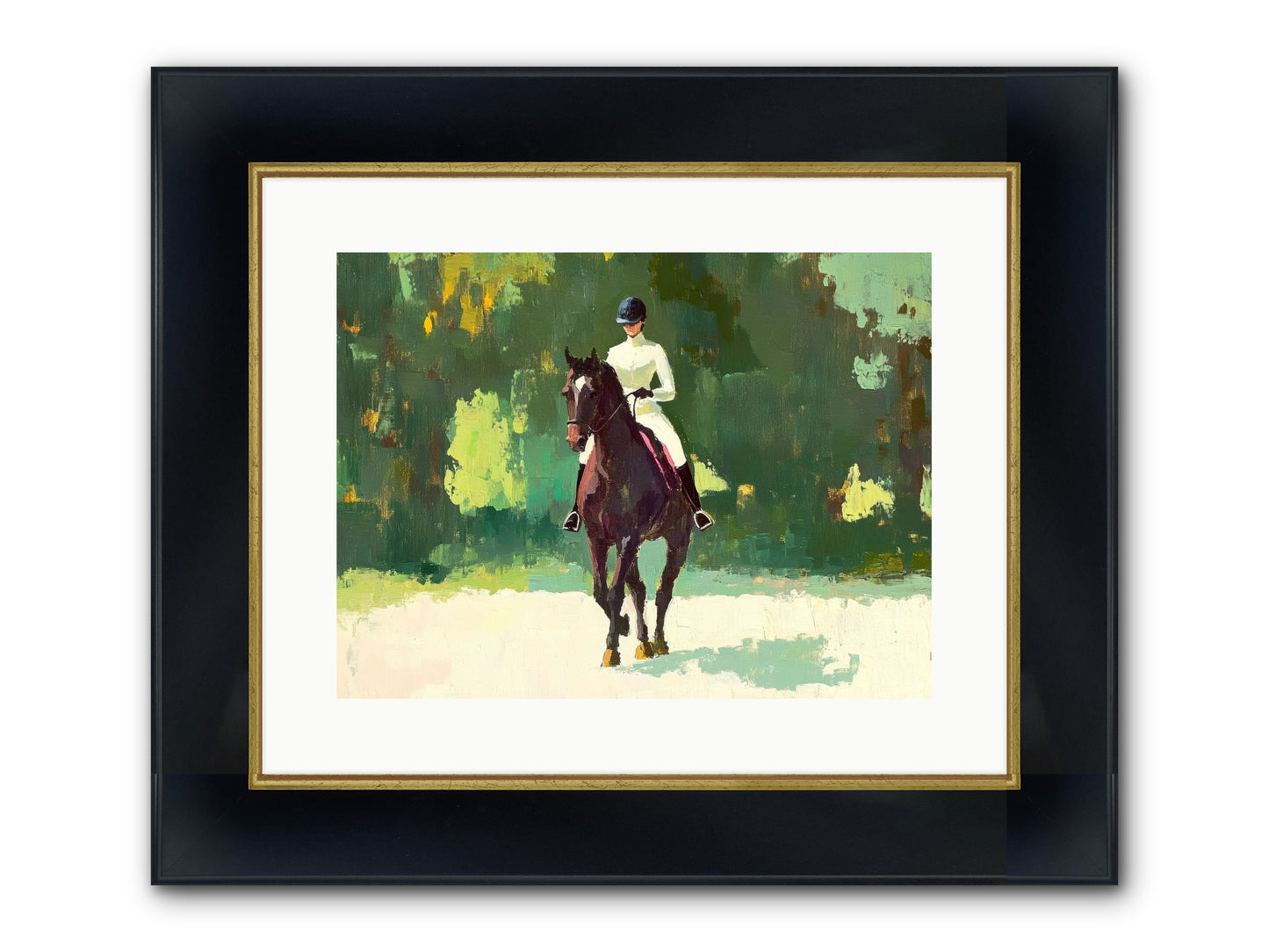 Polished Rhythm Framed Print - Wide Black w/Gold 16x12