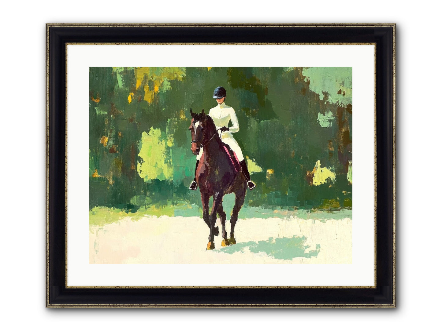Polished Rhythm Framed Print - Black & Gold 24x18