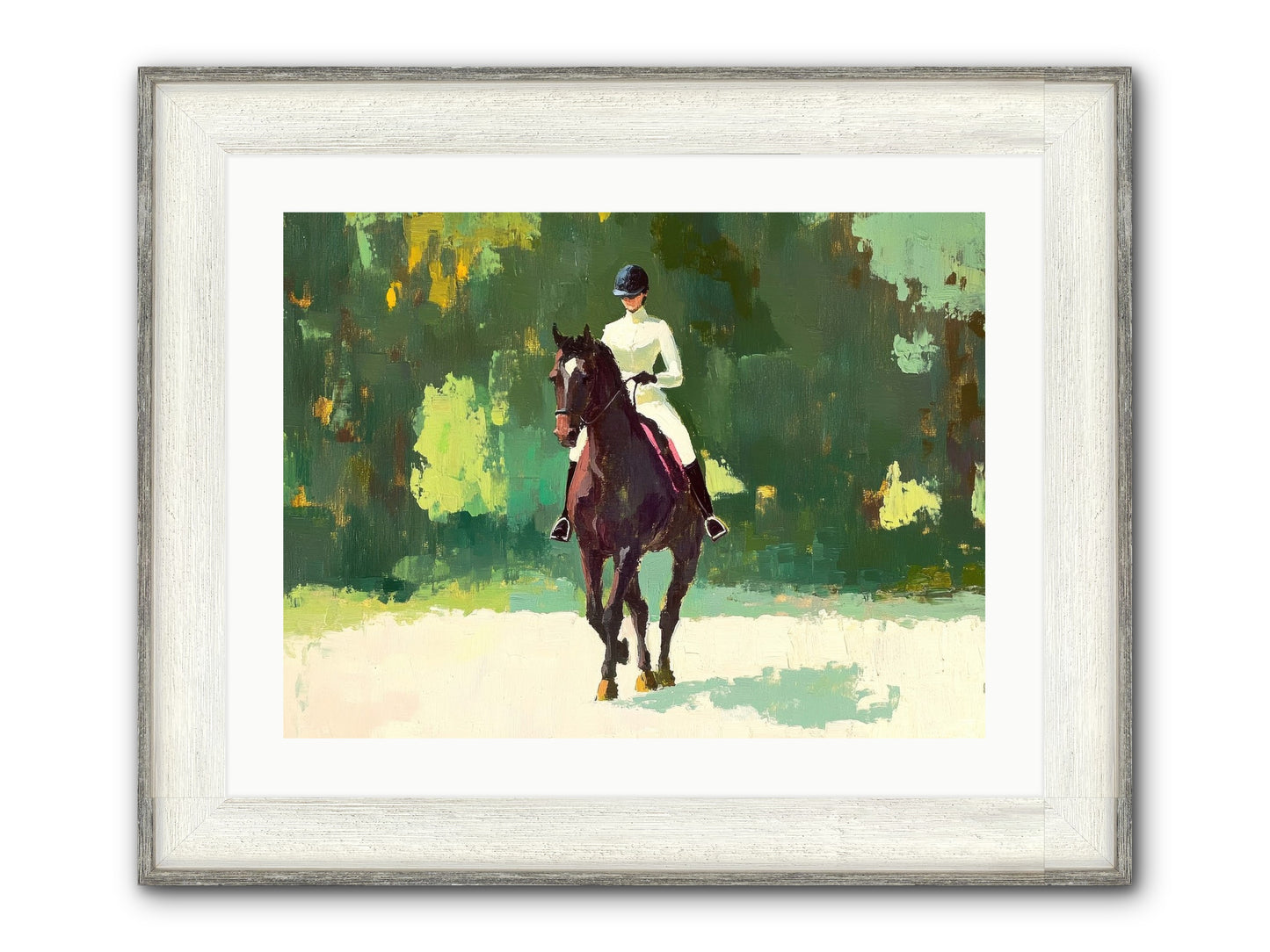 Polished Rhythm Framed Print - Driftwood White 24x18