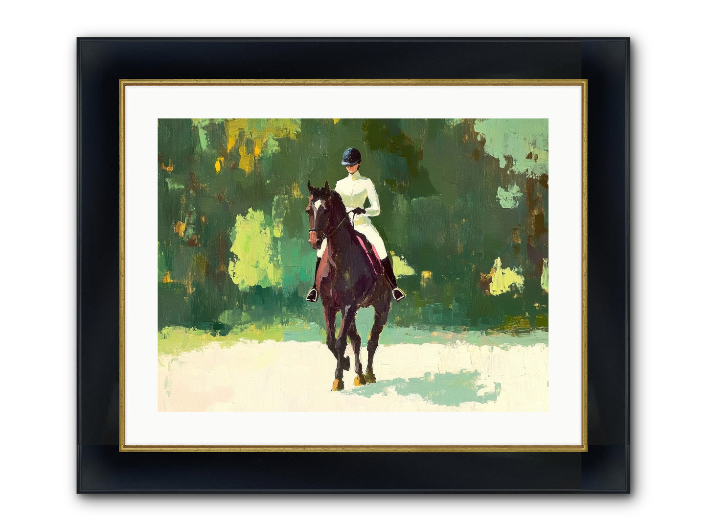 Polished Rhythm Framed Print - Wide Black w/Gold 24x18
