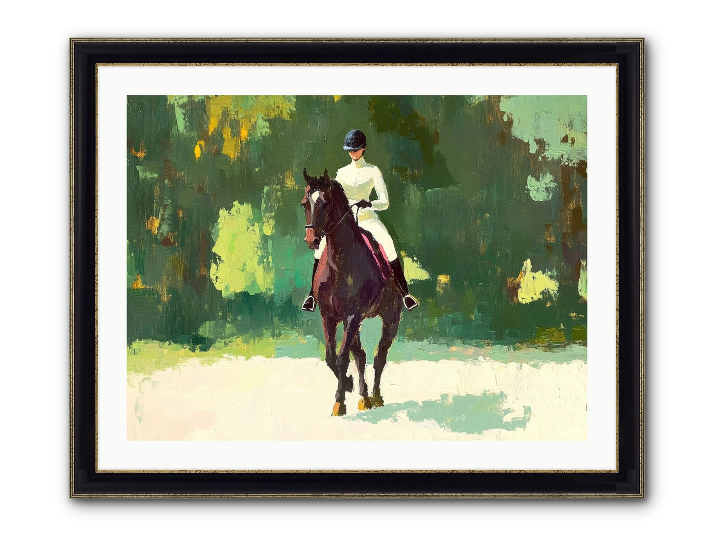 Polished Rhythm Framed Print - Black & Gold 32x24